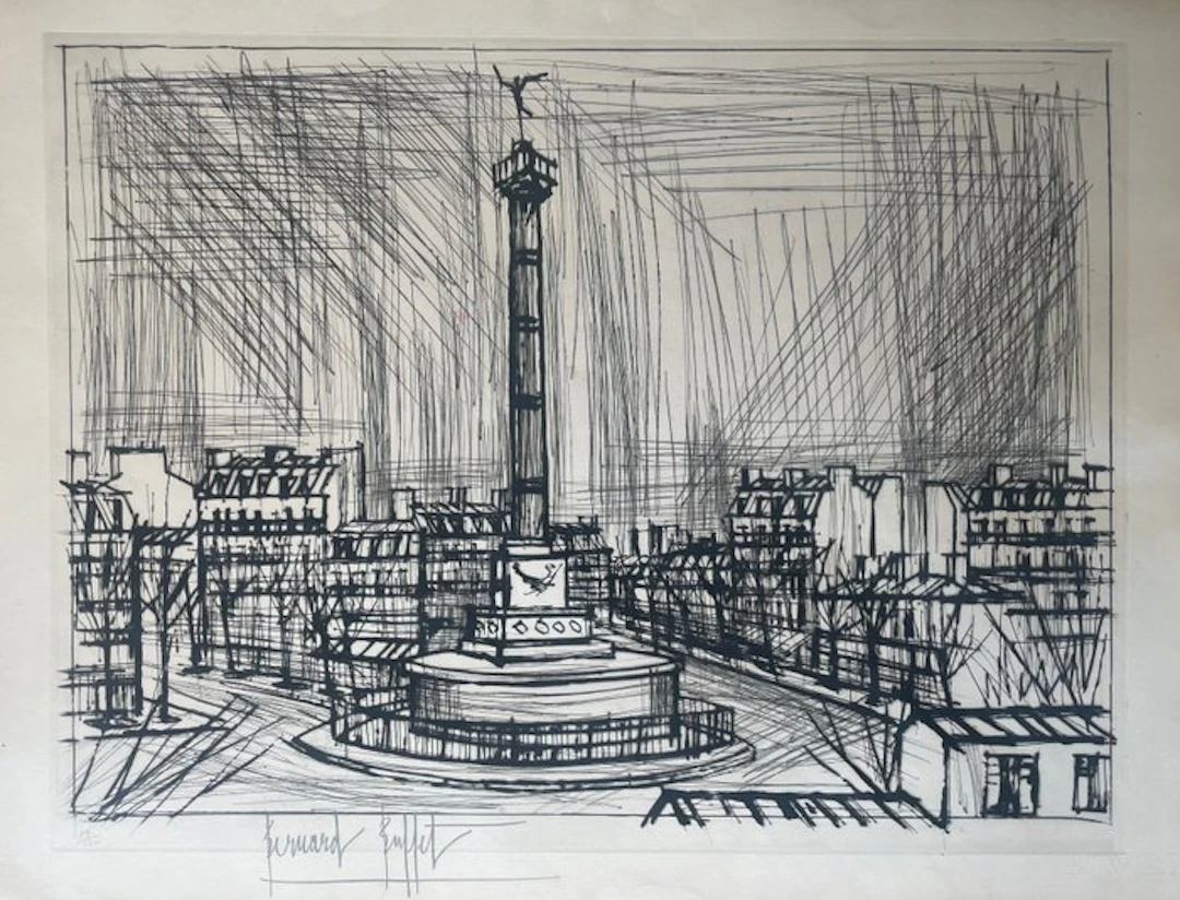 Bernard Buffet (1928-1999) - La place de la Bastille
