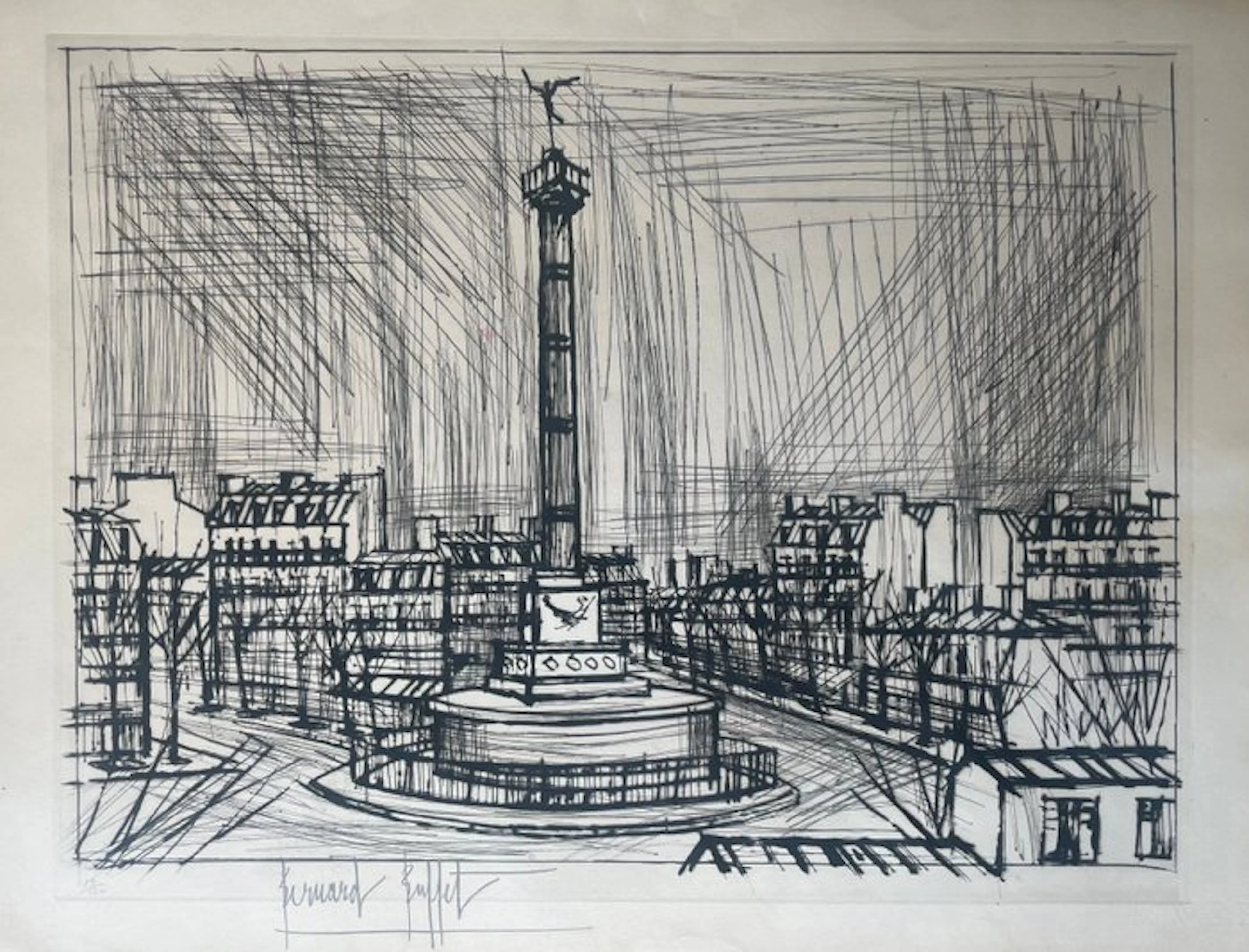 Bernard Buffet (1928-1999) - La place de la Bastille