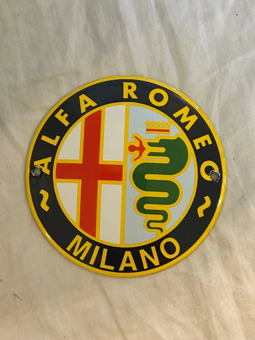 Enamel sign - Alfa Romeo - Enamel sign - Enamel