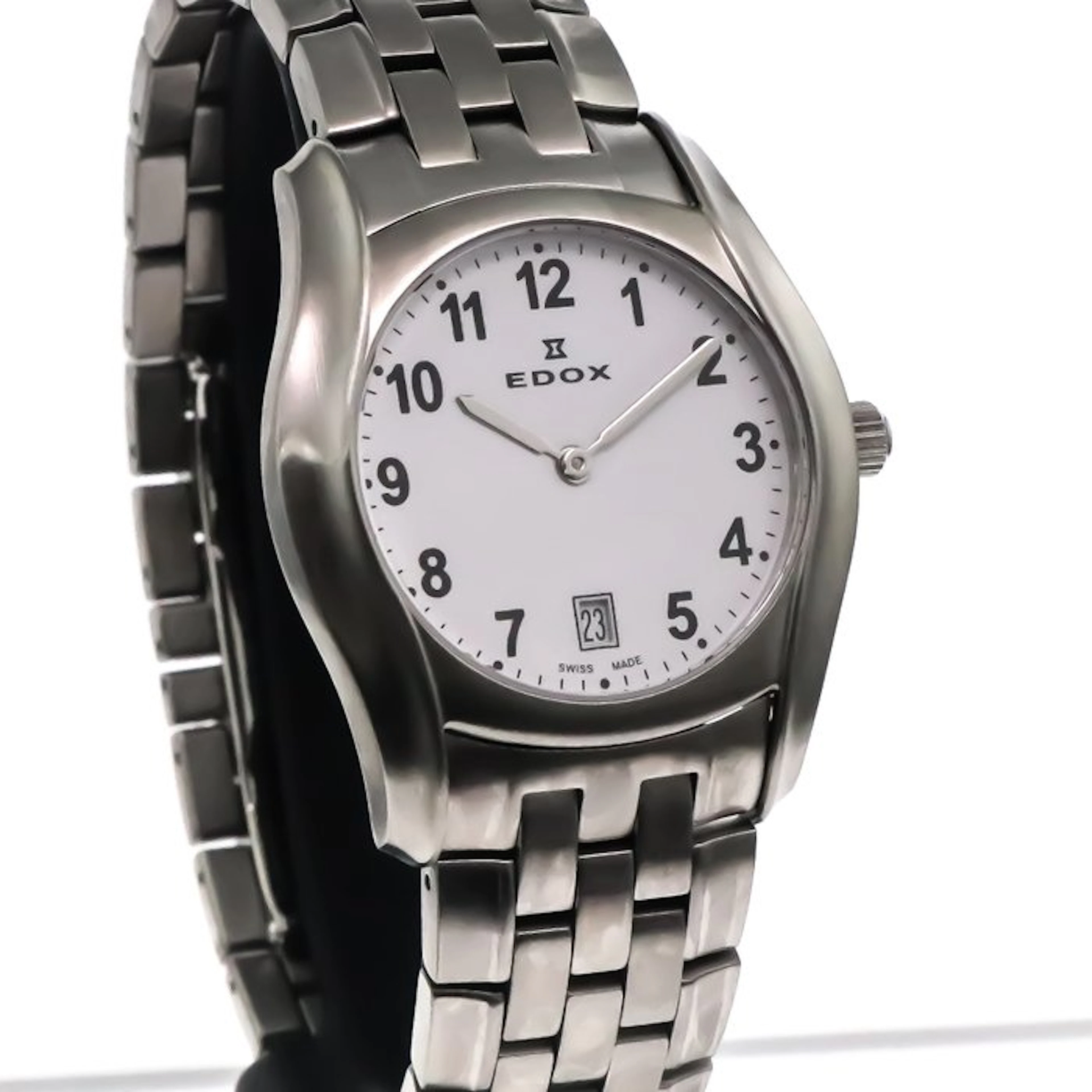 Edox - Swiss Made Quartz Watch - ED82003-SS-1 - Numeral...