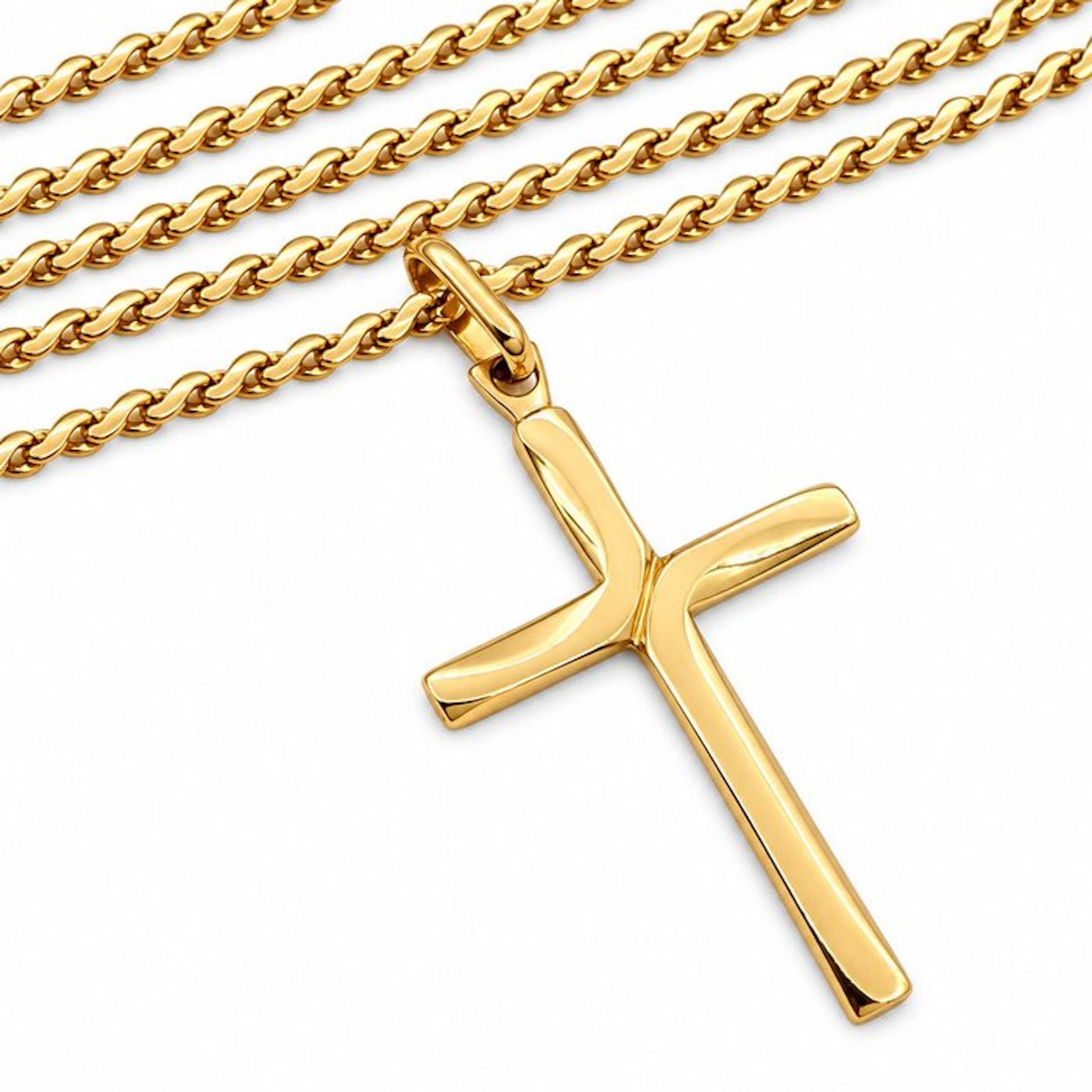 UnoAErre - Necklace - 18 kt. Yellow gold - Made in Italy - Handmade