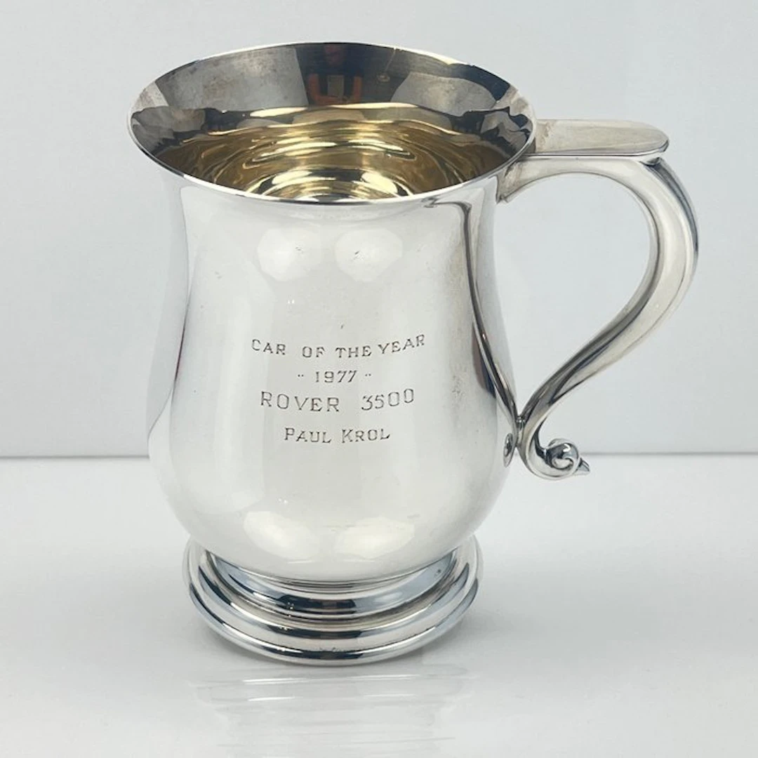 Cup - Rover 3500 "Car of the Year 1977" - .925 silver - Presentation