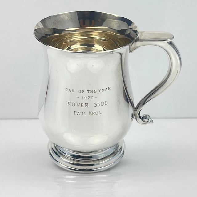 Cup - Rover 3500 "Car of the Year 1977" - .925 silver - Presentation