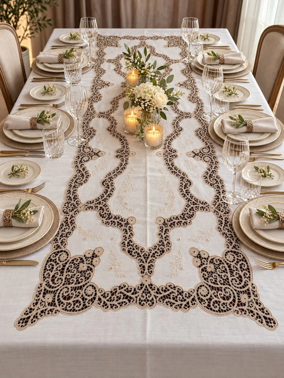 Tablecloth (13) - 270 cm - 175 cm - Tablecloth Linen/Cantù