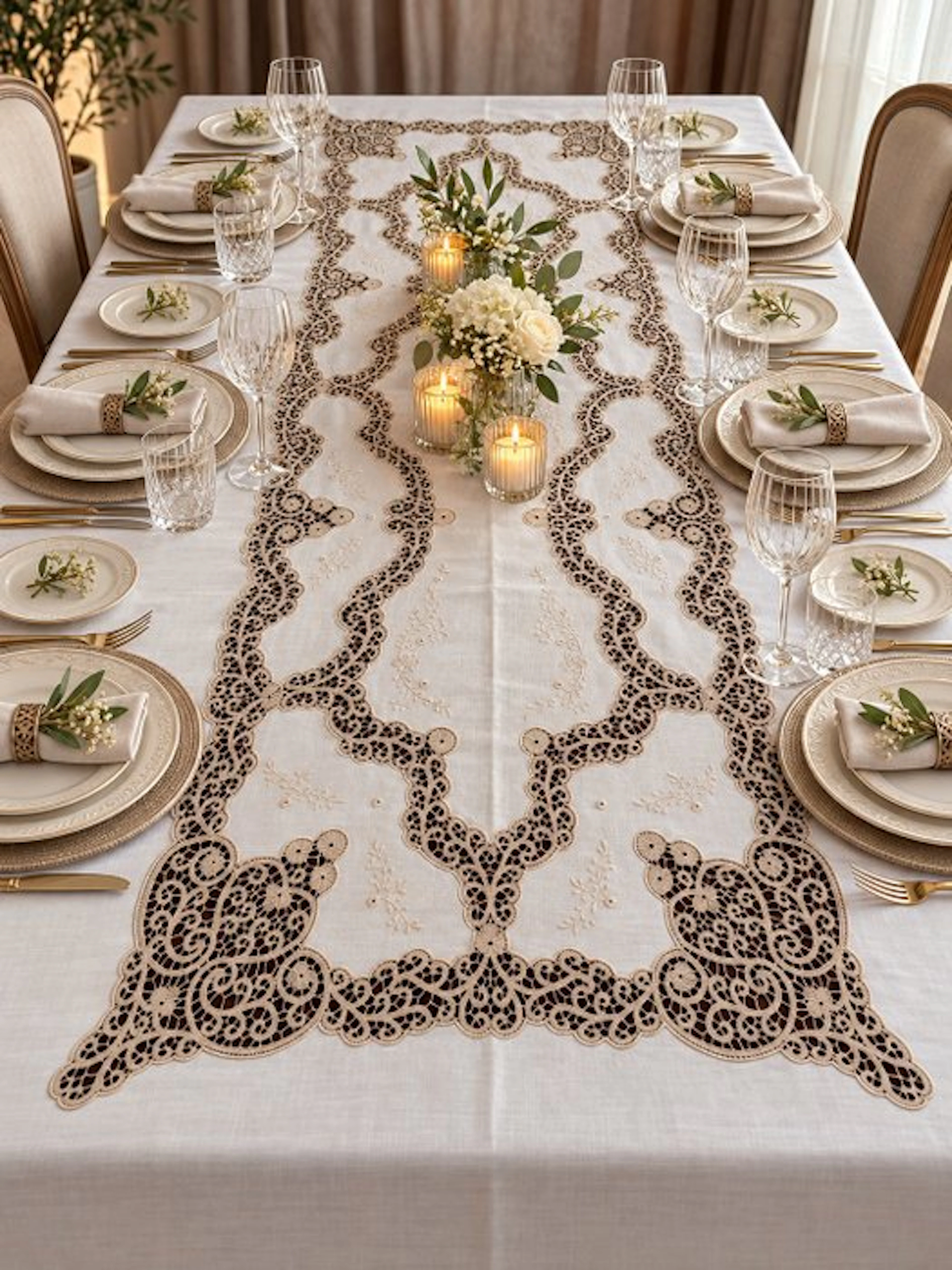Tablecloth (13) - 270 cm - 175 cm - Tablecloth Linen/Cantù