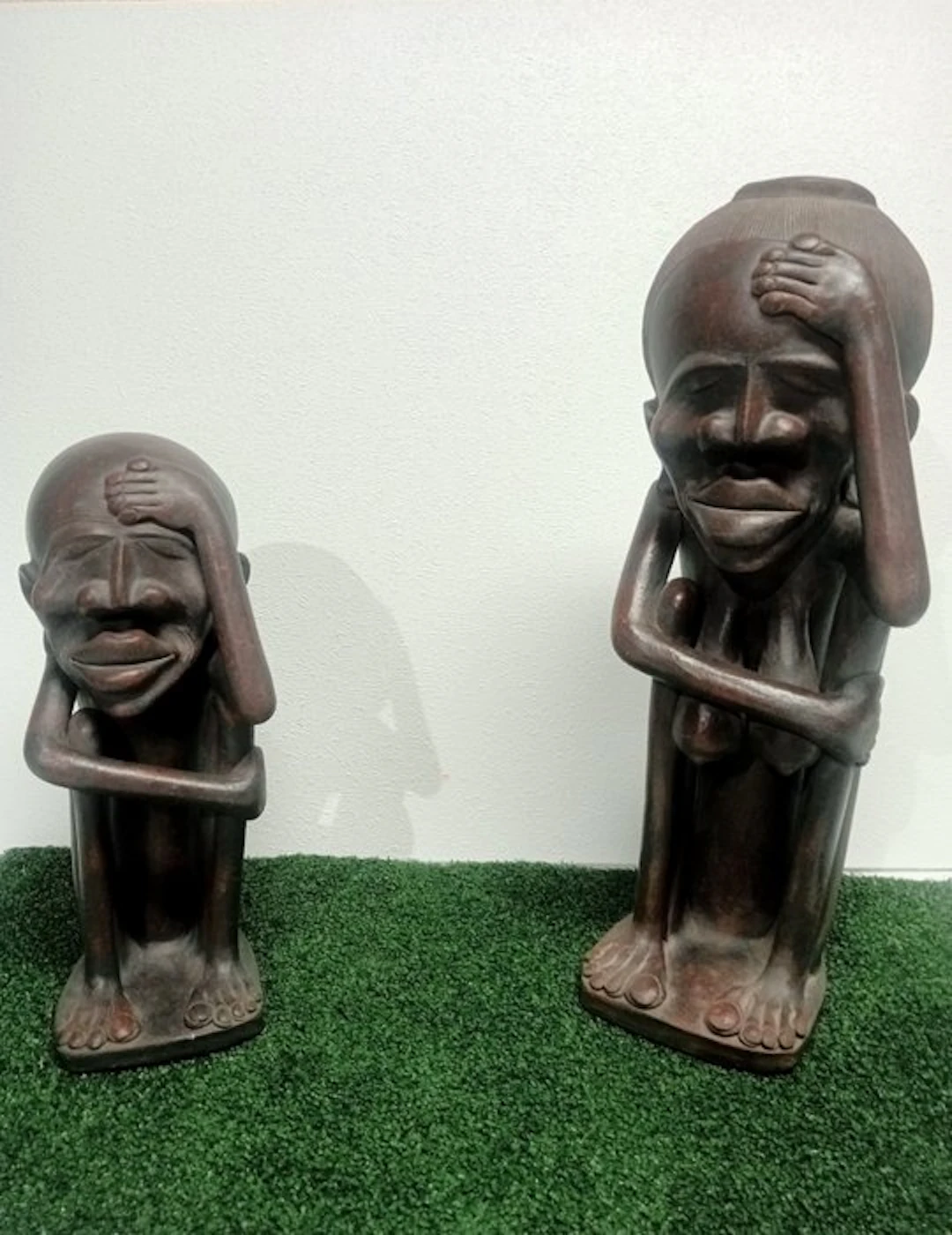 SIBON - Statue, Man/vrouw Sibon - 30.4 cm - Terracotta - 1970