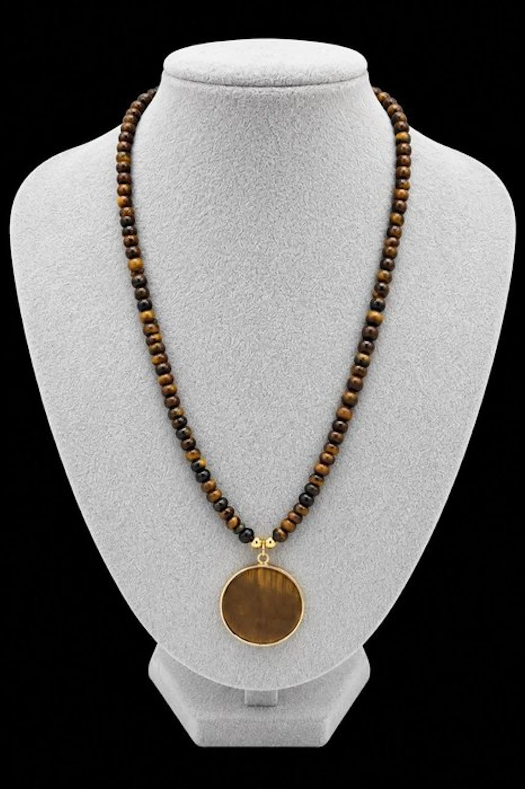 Very beautiful handmade tiger's eye necklace – natural