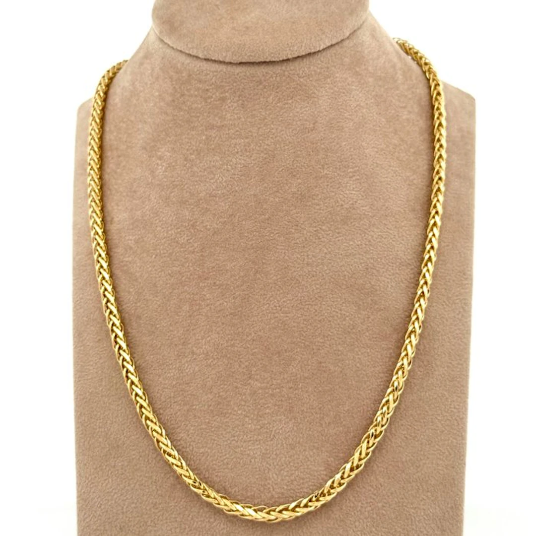 No reserve price - Necklace - 18 kt. Yellow gold - Spiga - 50 cm
