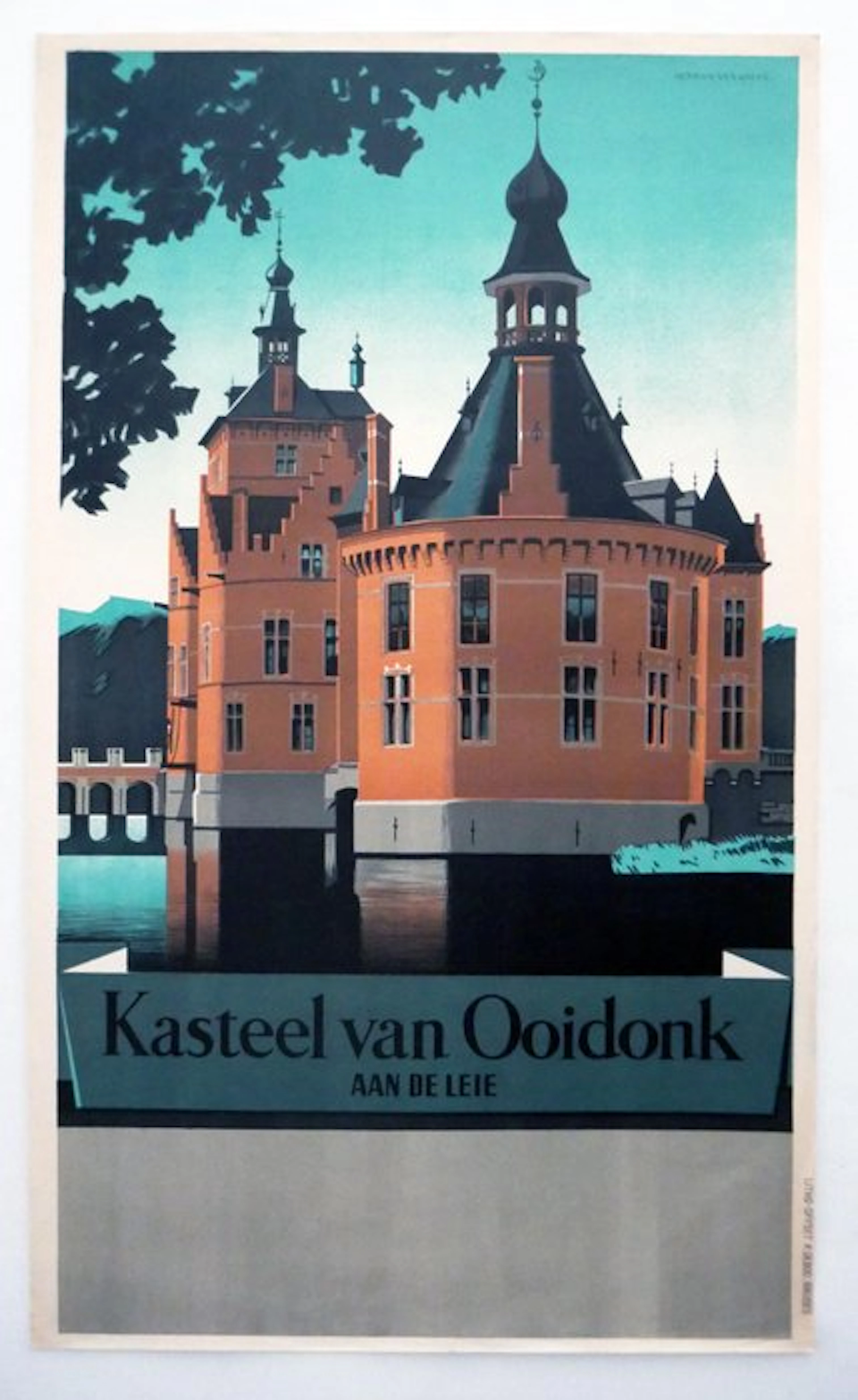 Herman Verbaere - Kasteel van Ooidonk aan de Leie - 1950s