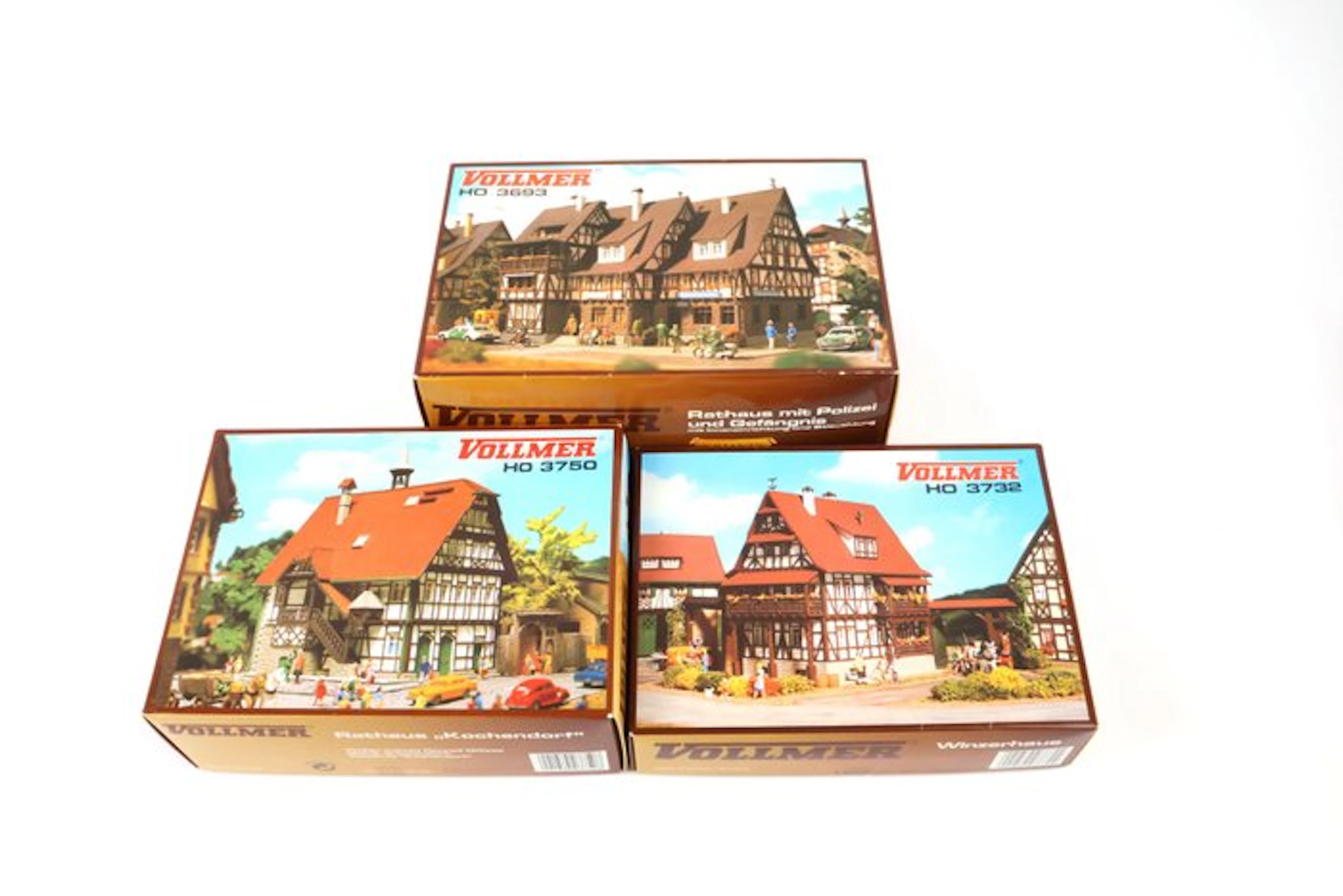 Vollmer H0 - 3693/3732/3750 - Model train building kits...