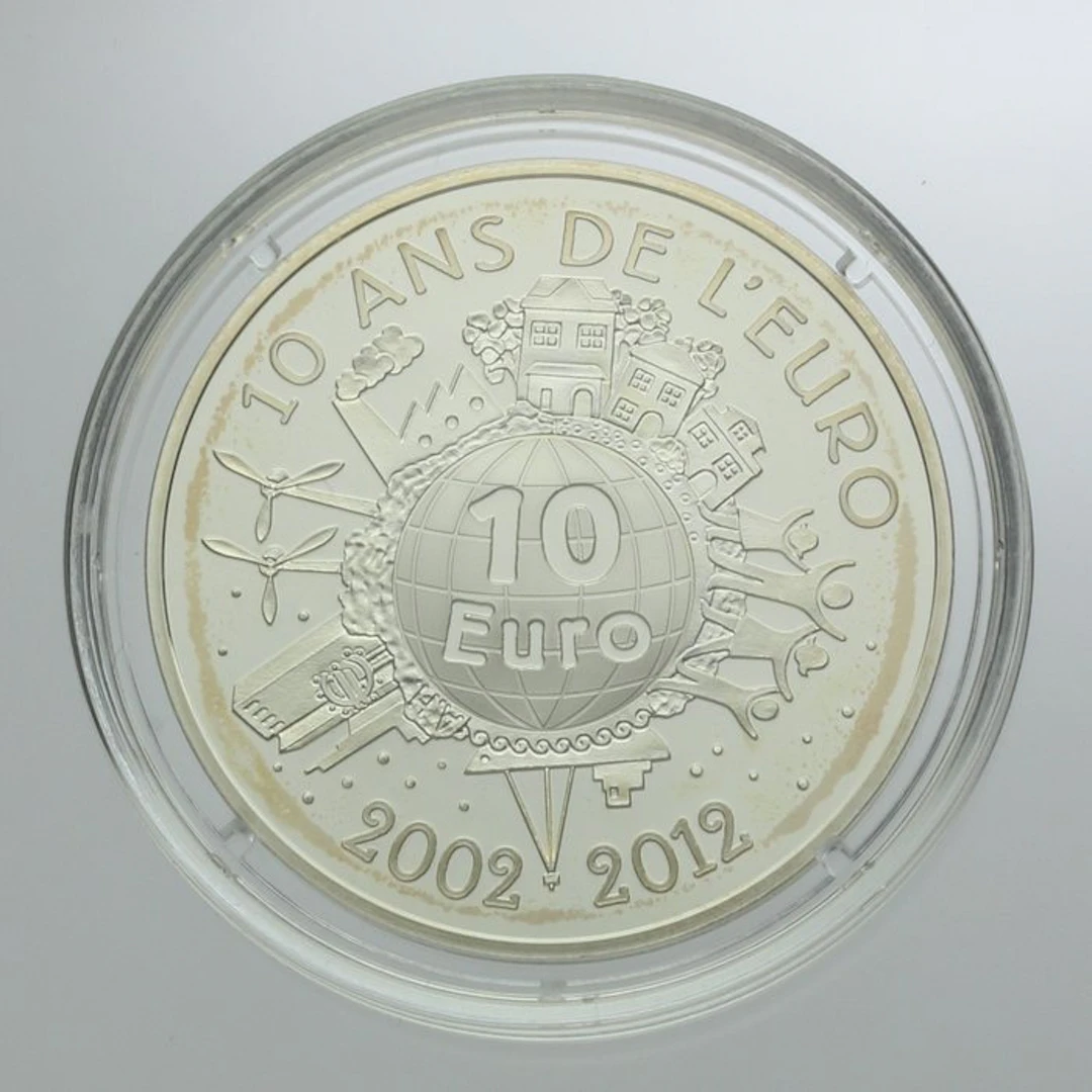 France. 10 Euro 2012 "10 ans de l'Euro - Semeuse" Proof (No reserve price)