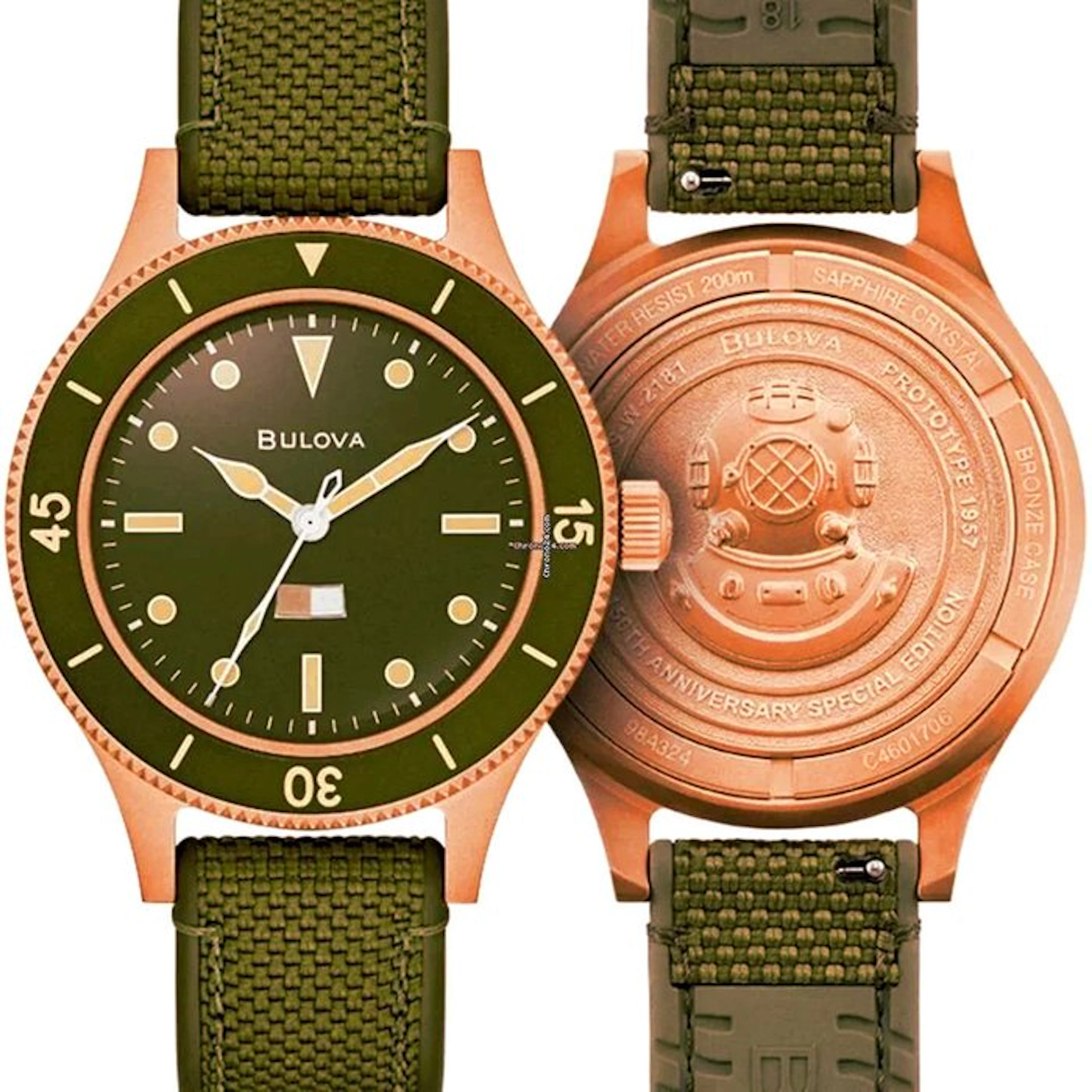 Bulova - Collezione Military Mil-Ships Bronze 150...