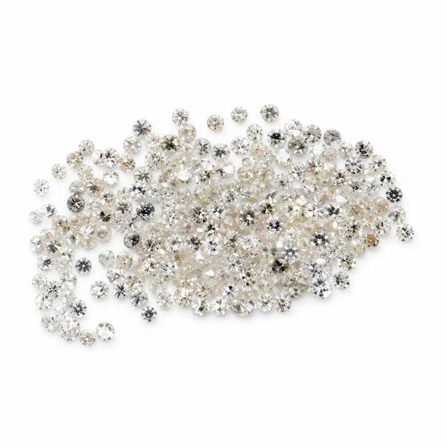 No reserve price - 259 pcs Diamond (Natural) - 0.89 ct - Round - VVS1
