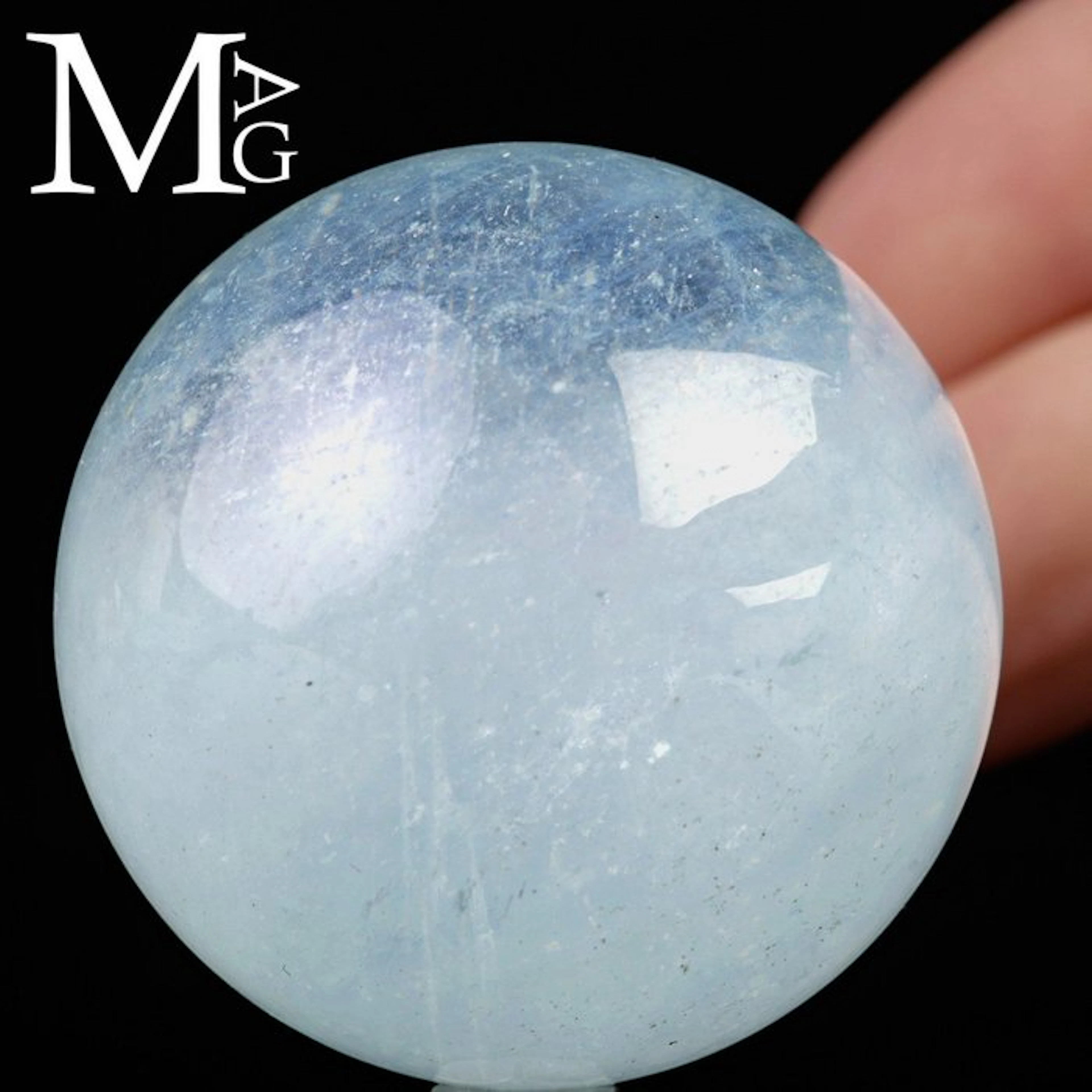 Beryl Crystal Sphere – Aquamarine - Fashinating...