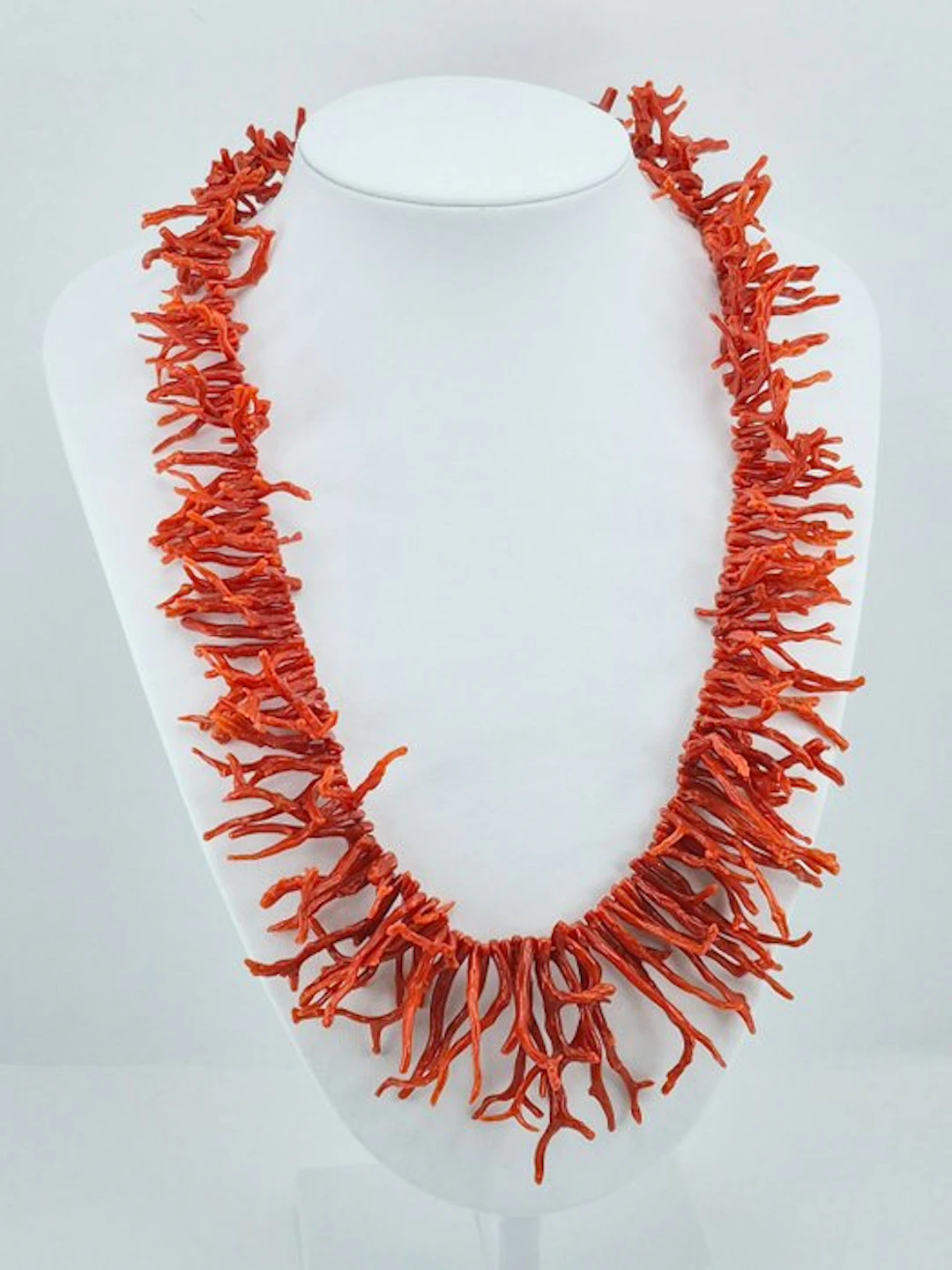 Coral - Silver, Gold-plated - Necklace - CORALLO MEDITERRANEO