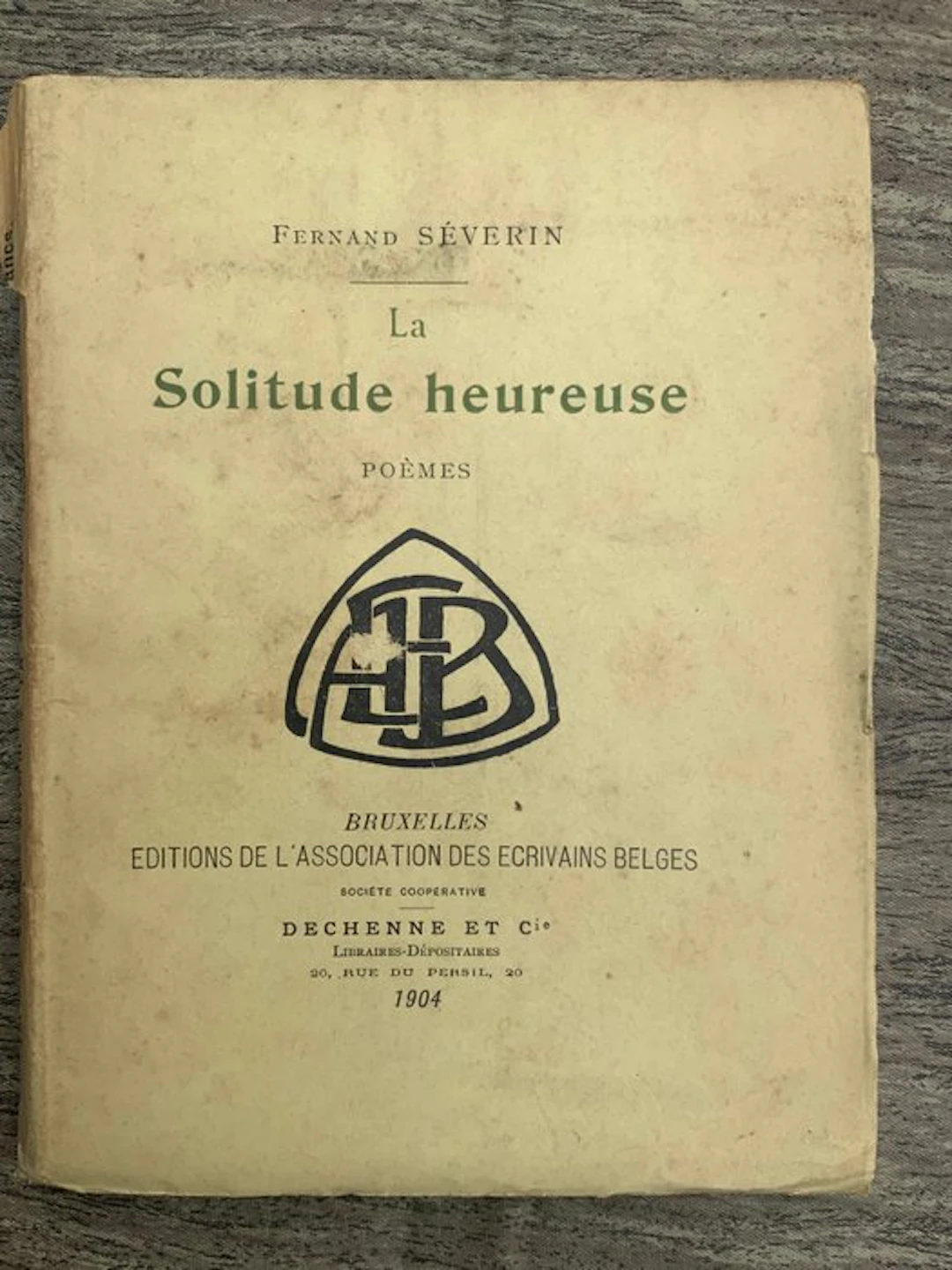 Signé ; Fernand Séverin - La Solitude heureuse - 1904-1904