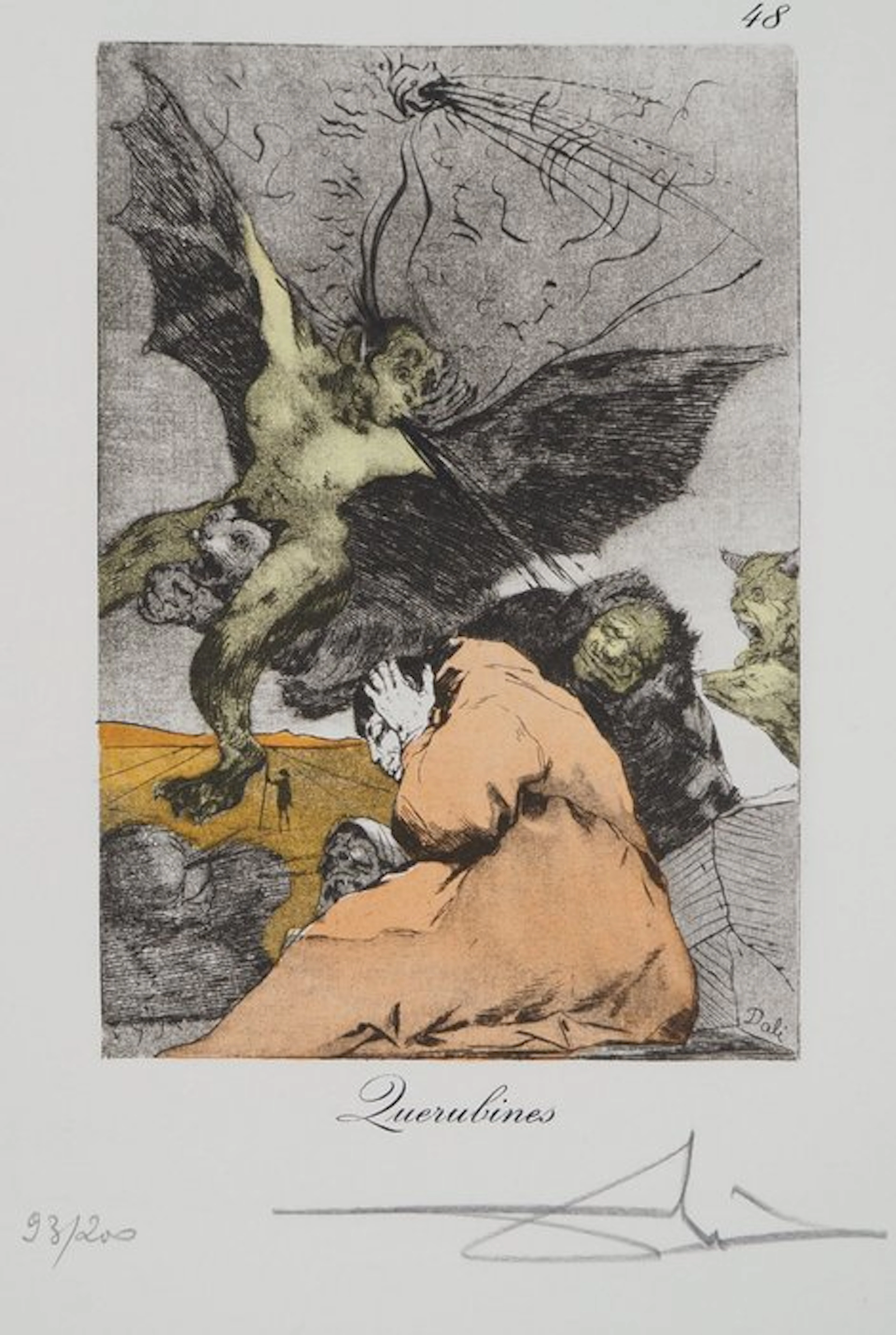Salvador Dali (1904-1989) - Caprices de Goya: Querubines
