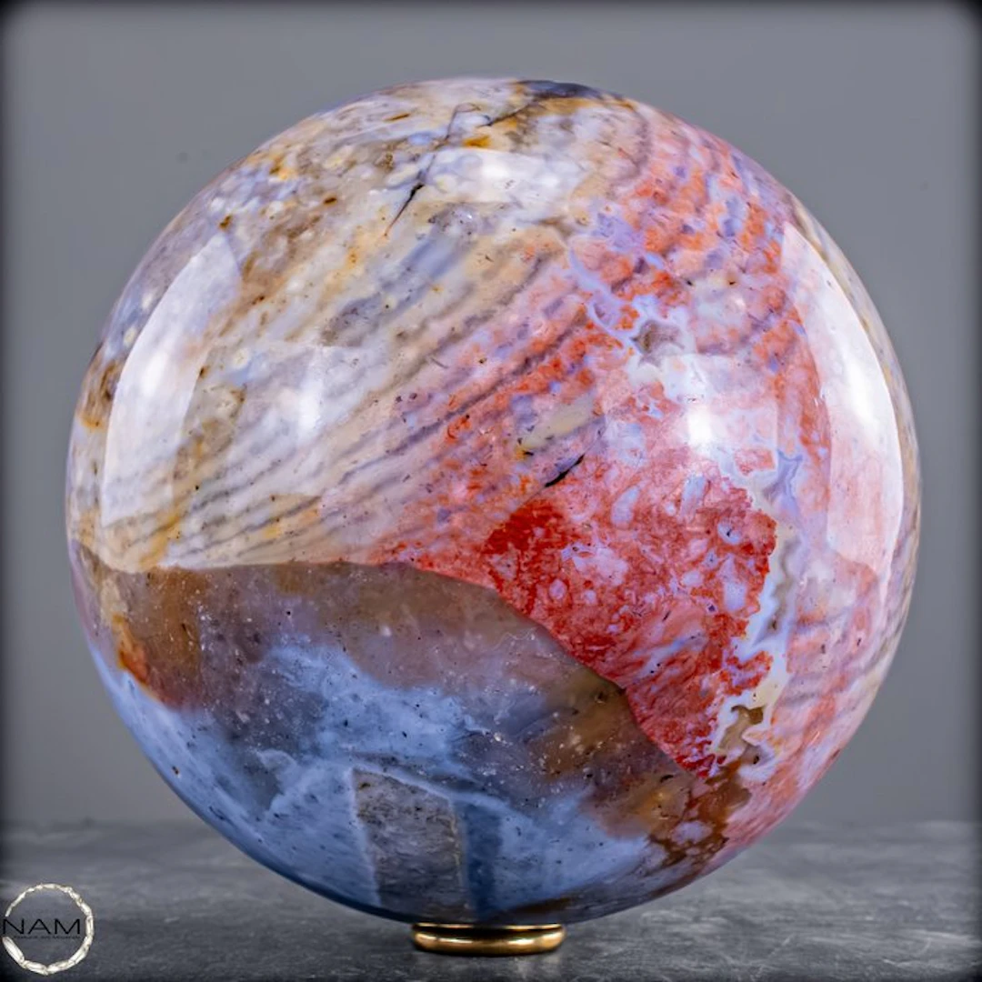 Natural Ocean Agate Sphere - Of the highest quality- 4181.92 g