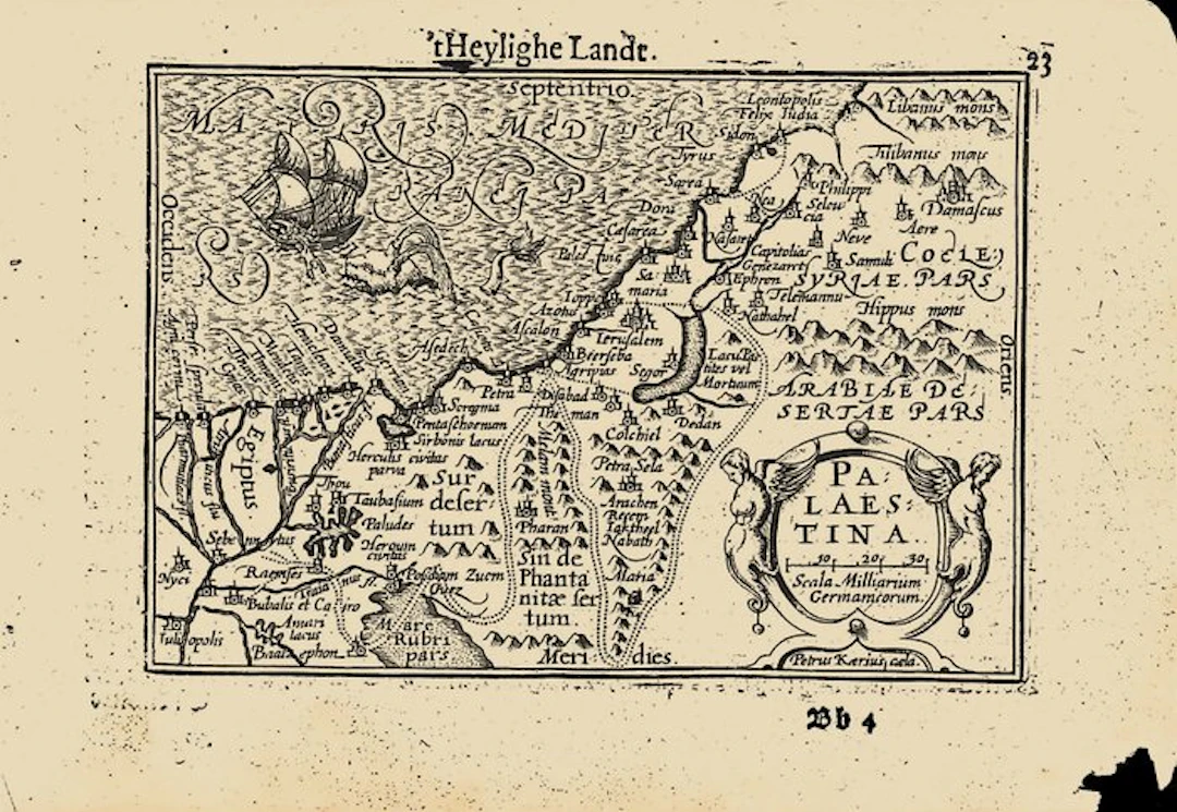 Palestine - 't Heylighe Landt: Palaestina (the Holy Land)...