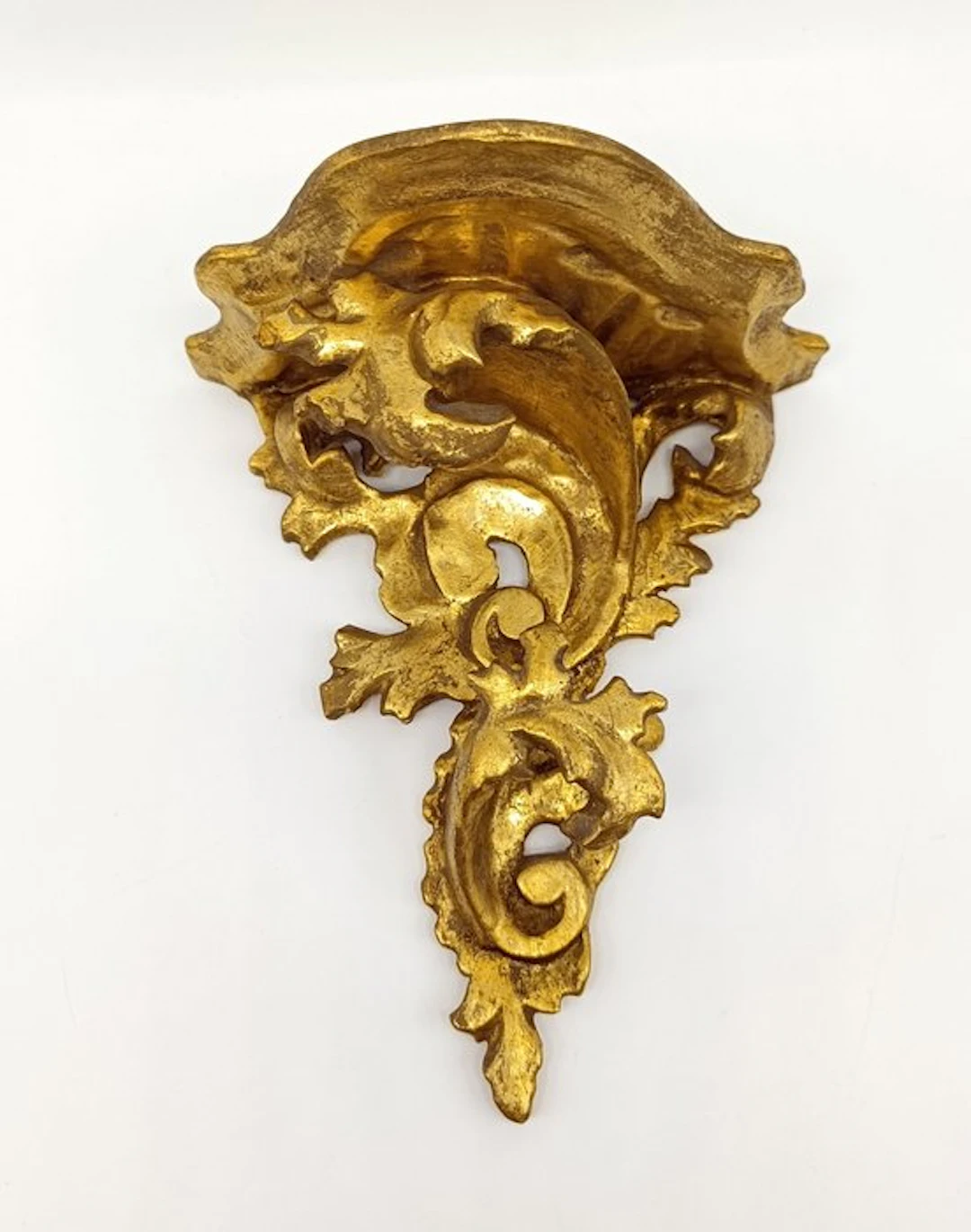 Wall shelf unit - Gold leaf, Wood