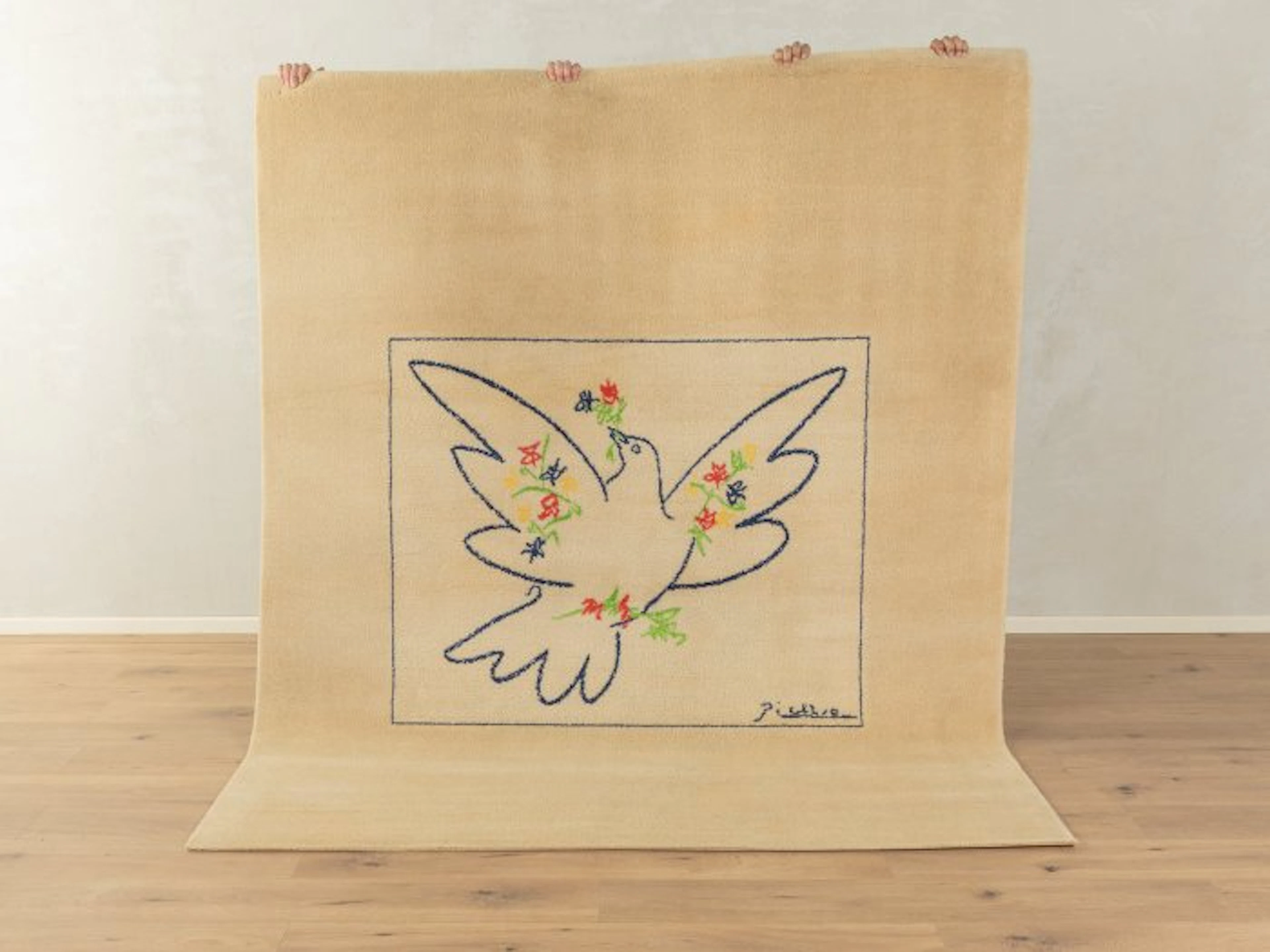 Desso - colombe bleu avec fleurs - Rug - 240 cm - 200 cm - Picasso Carpet