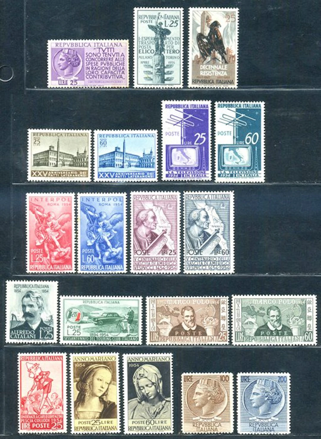 Italy 1954/1956 - Annuals 1954, 1955, and 1956 as shown in the pictures.