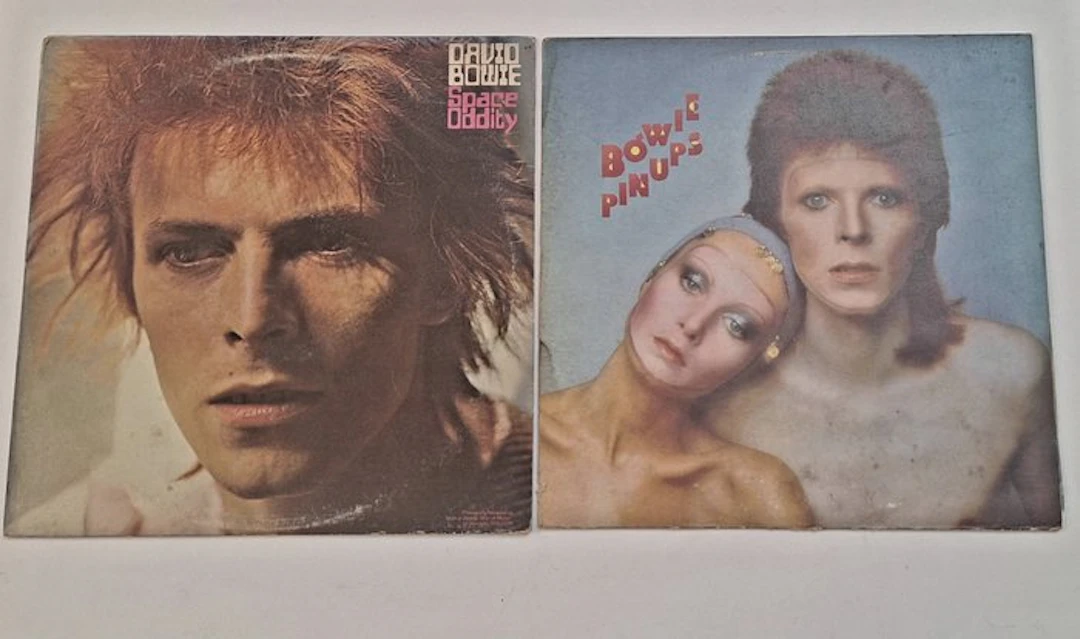 David Bowie - Space Oddity y Bowie Pins - Vinyl record - Dynaflex