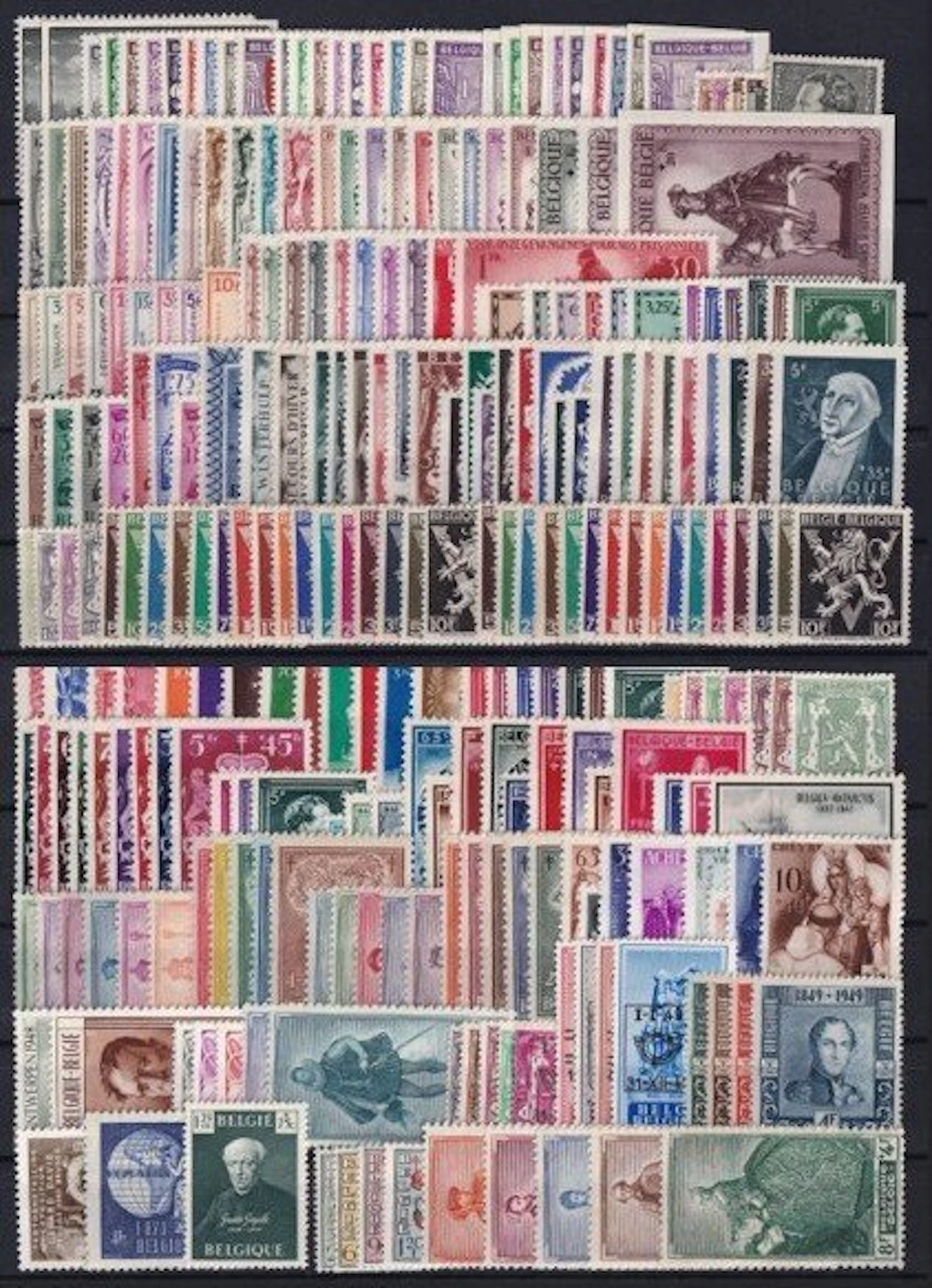 Belgium 1940/1949 - Composition of series - POSTFRIS...