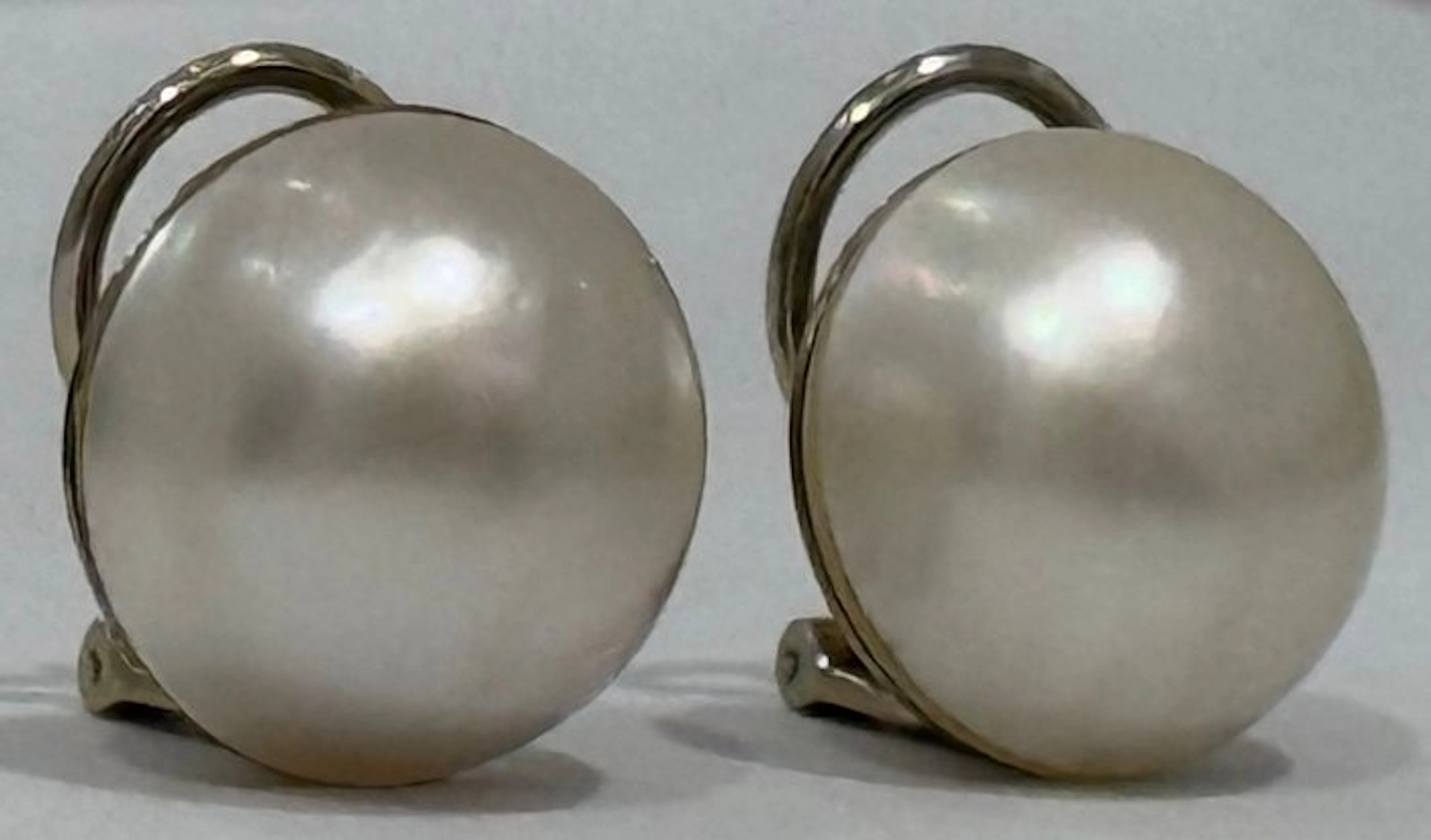 Earrings - 18 kt. White gold Pearl