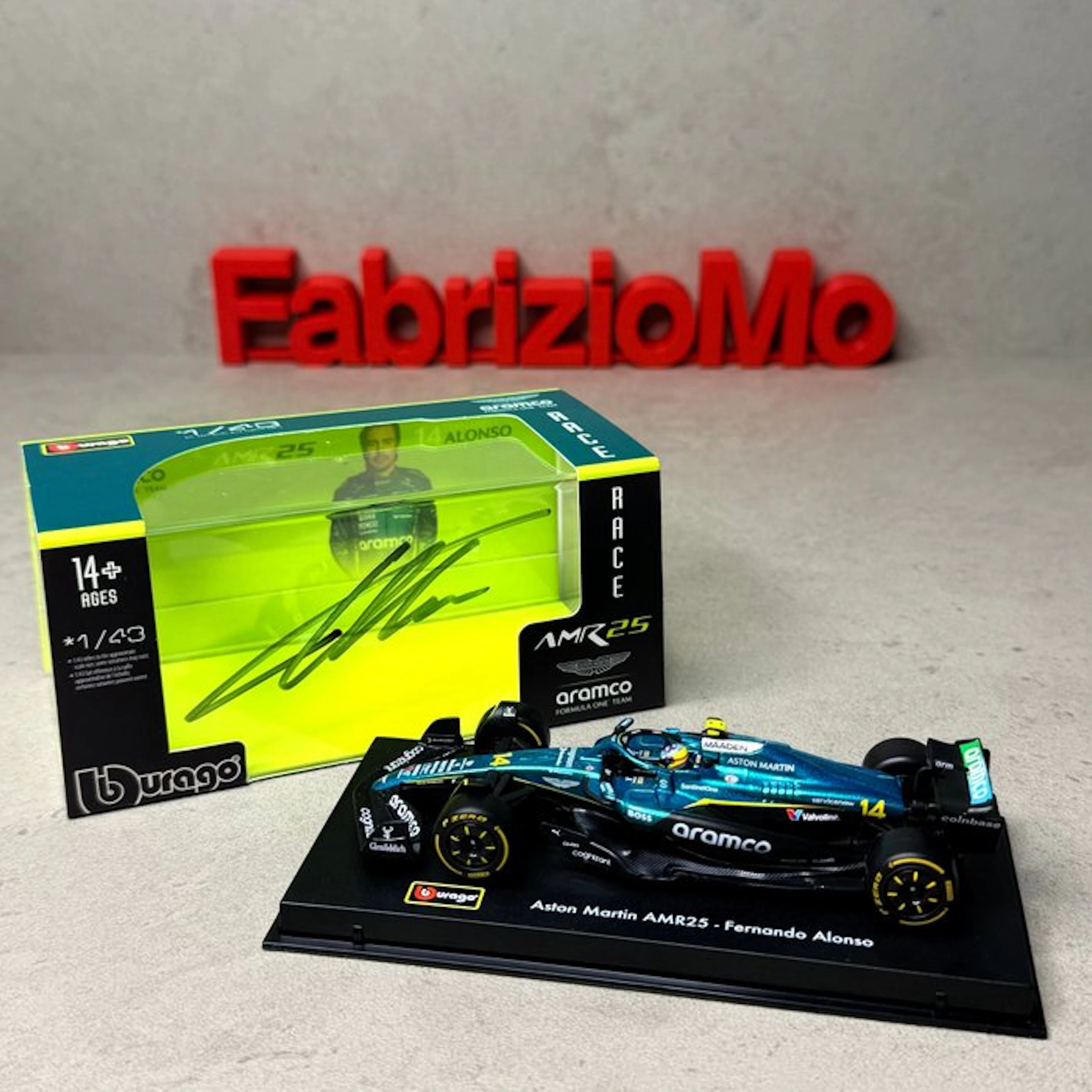Aston Martin - Fernando Alonso - 2025 - Scale 1/43 modelcar AMR25