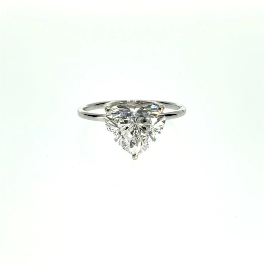 No reserve price - Ring - 14 kt. White gold - 2.02ct. tw. Diamond (Lab-grown)