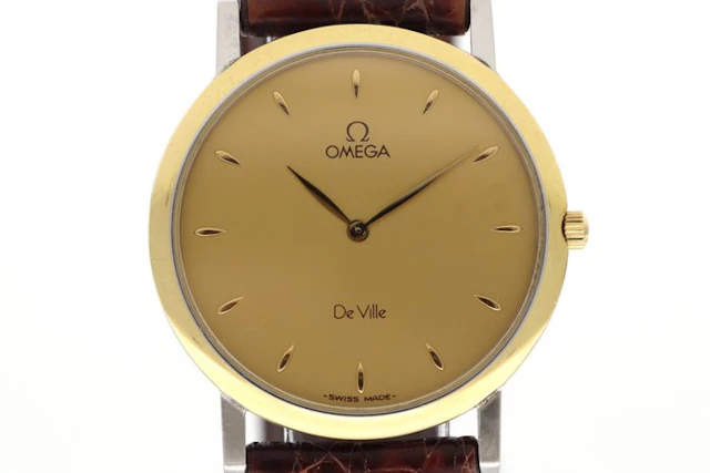 Omega - Omega De Ville Classic Quartz "Gold Dial" - No...