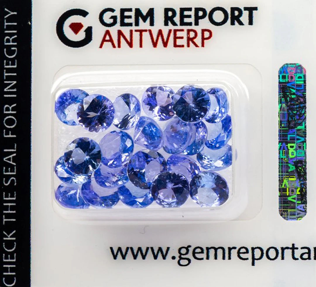 No reserve price - 22 pcs Tanzanite - 9.94 ct - Gem...