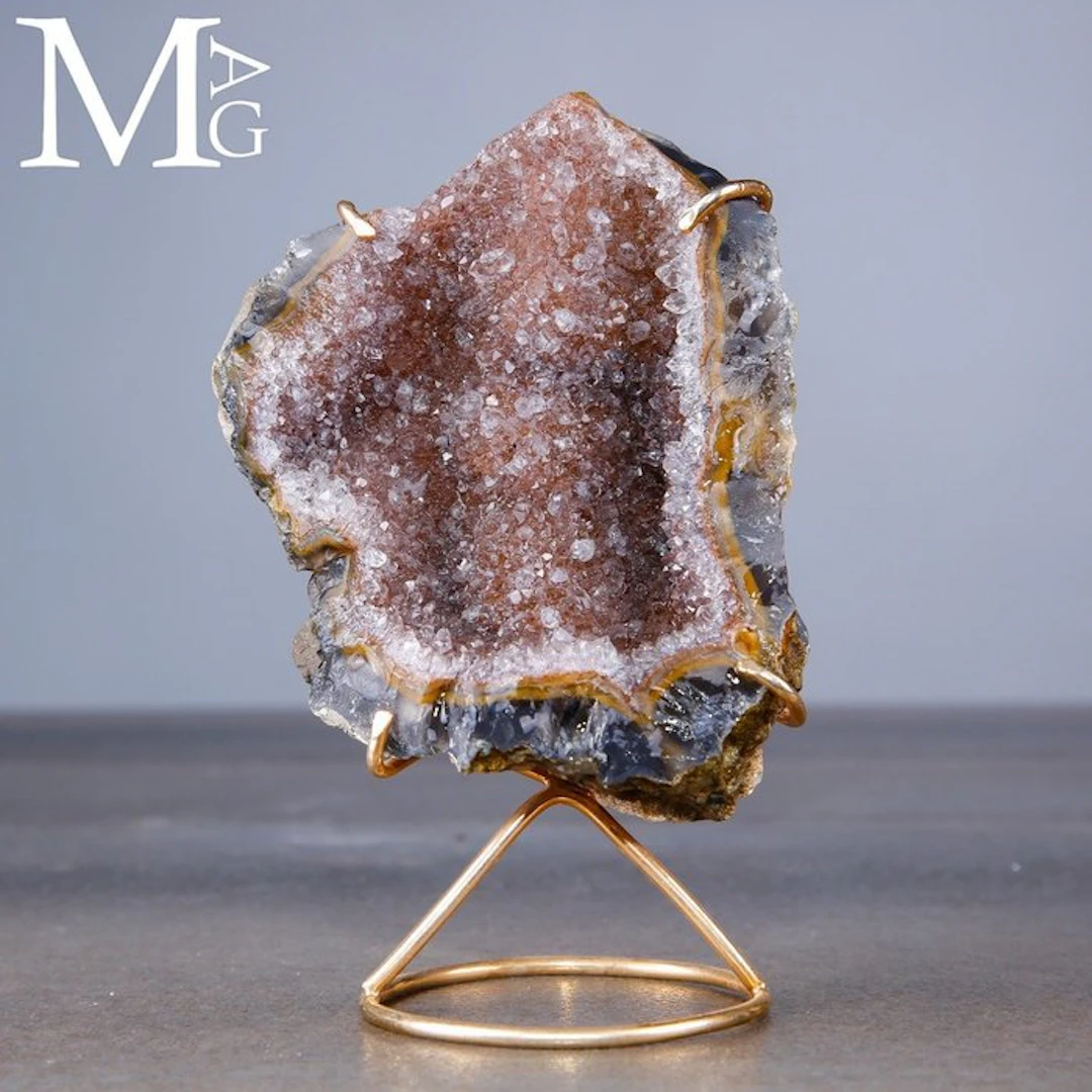Natural Mineral Geode with Wonderful Inner...