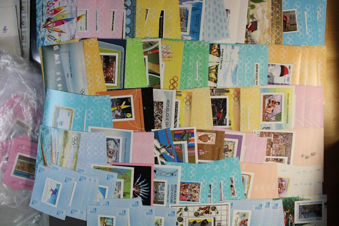 Africa - 140 assorted Olympiad blocks