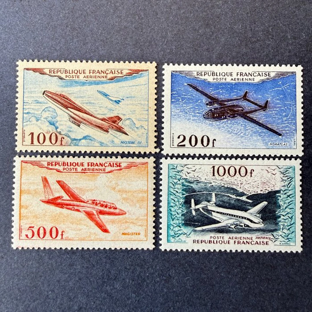 France - Airmail Yvert 30/33 "Prototypes" mint ** without hinge. TB.