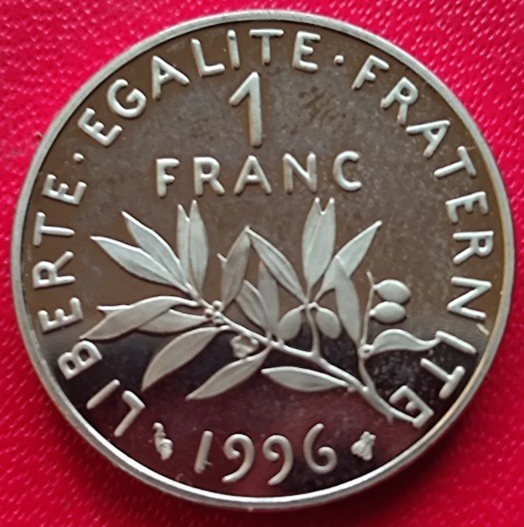 France. 1 Franc 1996 Semeuse. BE (Proof)