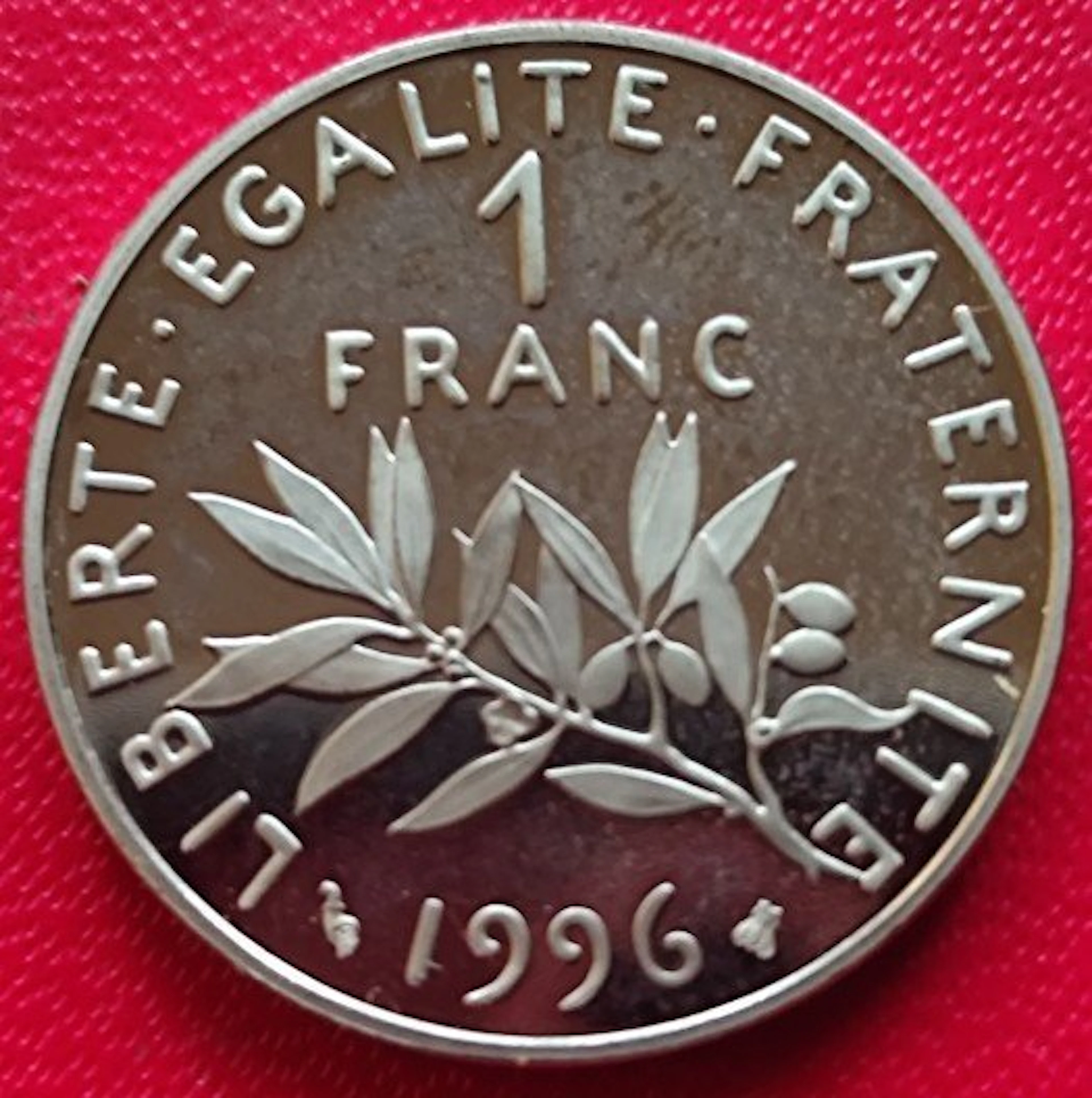 France. 1 Franc 1996 Semeuse. BE (Proof)