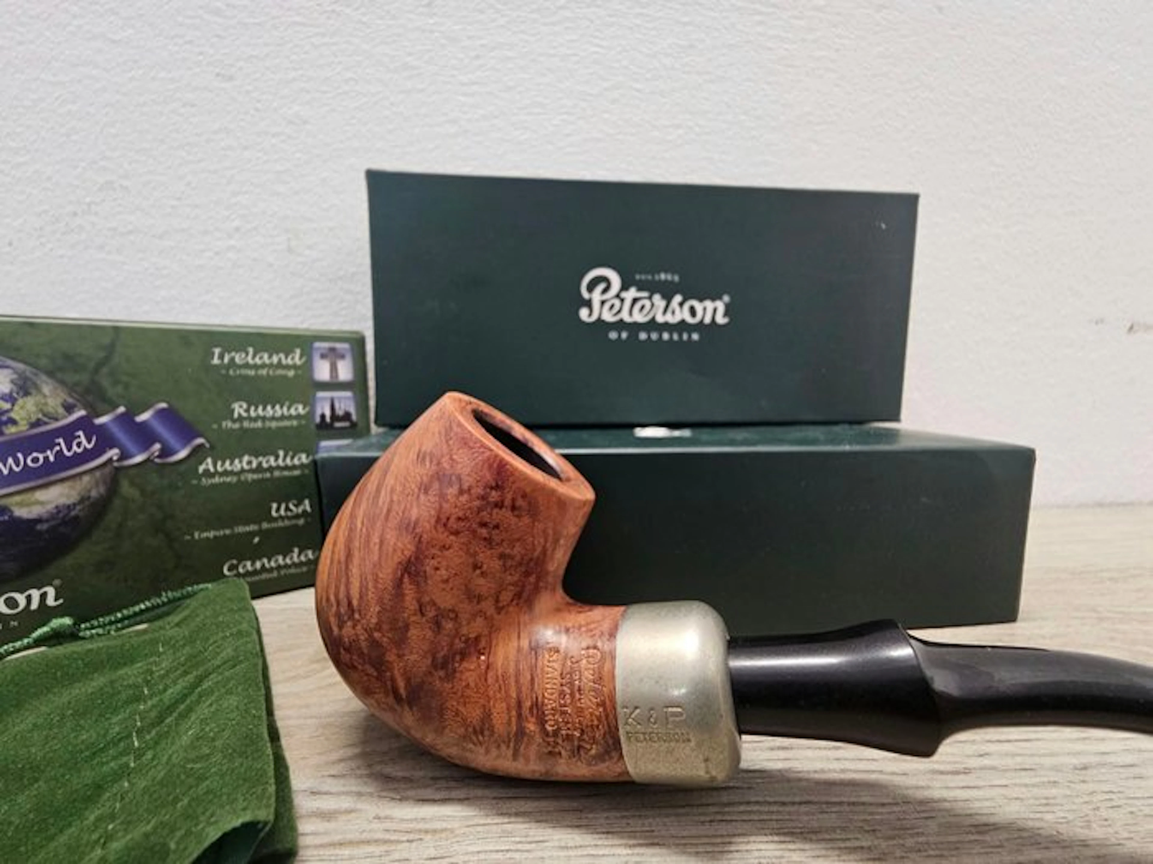 Peterson - Sherlock Holmes - Pipe - Briar, Silver plated