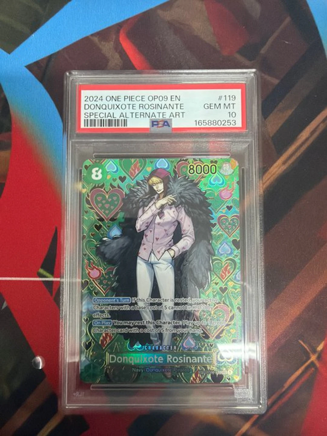 Bandai - 1 Graded card - One Piece - Donquixote Rosinante #119 Alternate art
