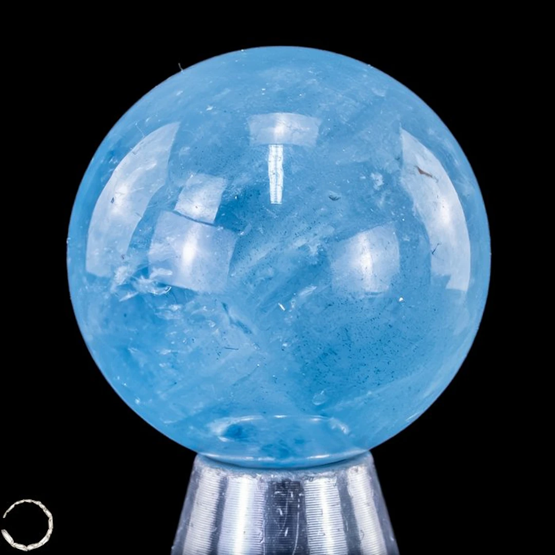 Small aquamarine bead – The beauty of the sea in...