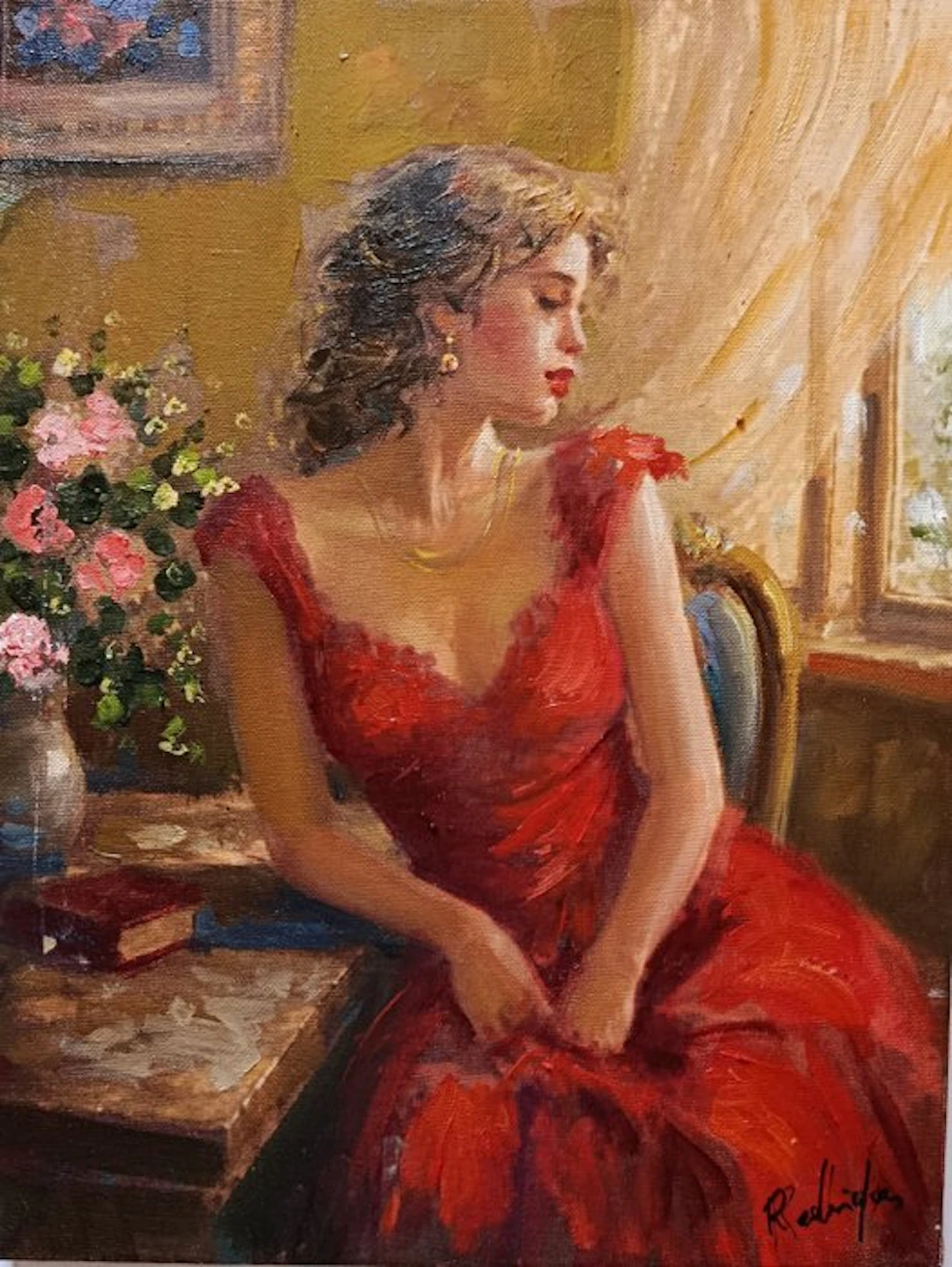 Salvatore Rodriquez (1957) - Dama in rosso