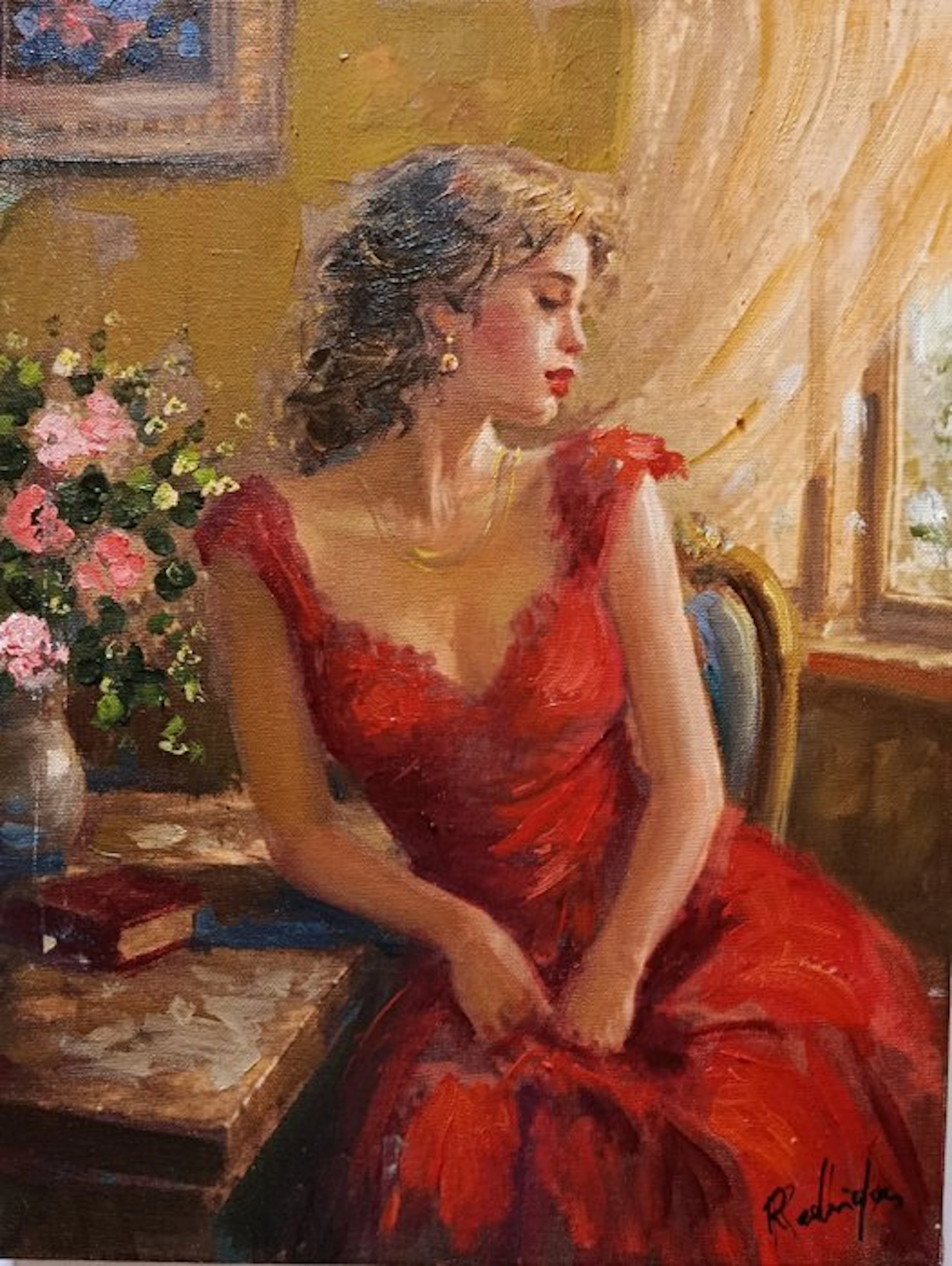Salvatore Rodriquez (1957) - Dama in rosso