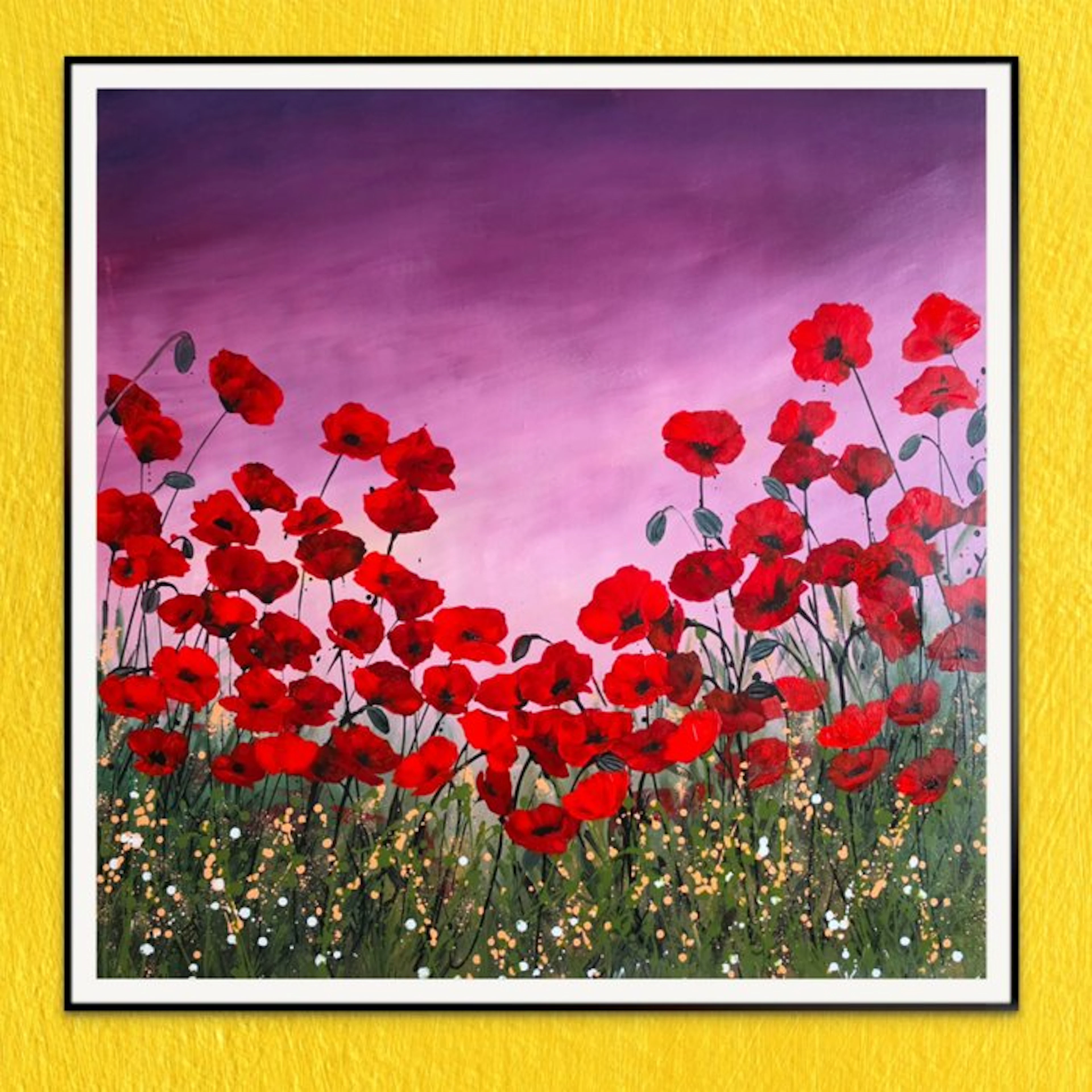 Alla Faber - Crimson Reverie. Serie: Poppies XL