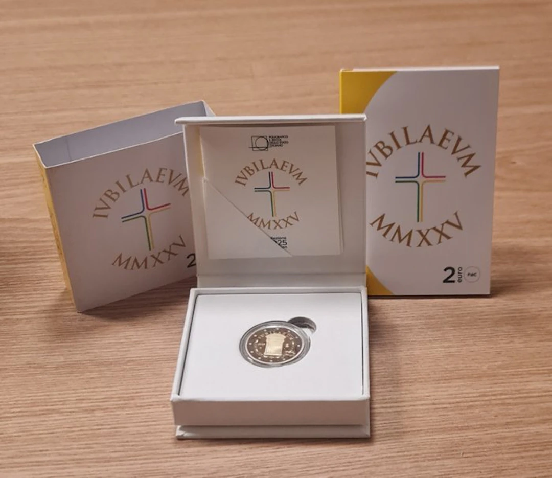 Italy. 2 Euro 2025 "Giubileo" (2 coins) Proof + BU (No reserve price)