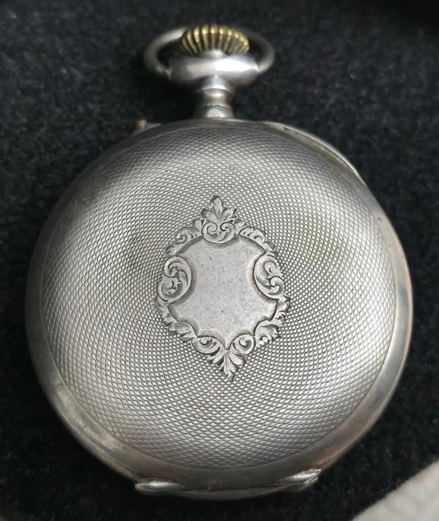 Reloj de bolsillo antiguo - pocket watch plata maciza solid silver - 1900-1949