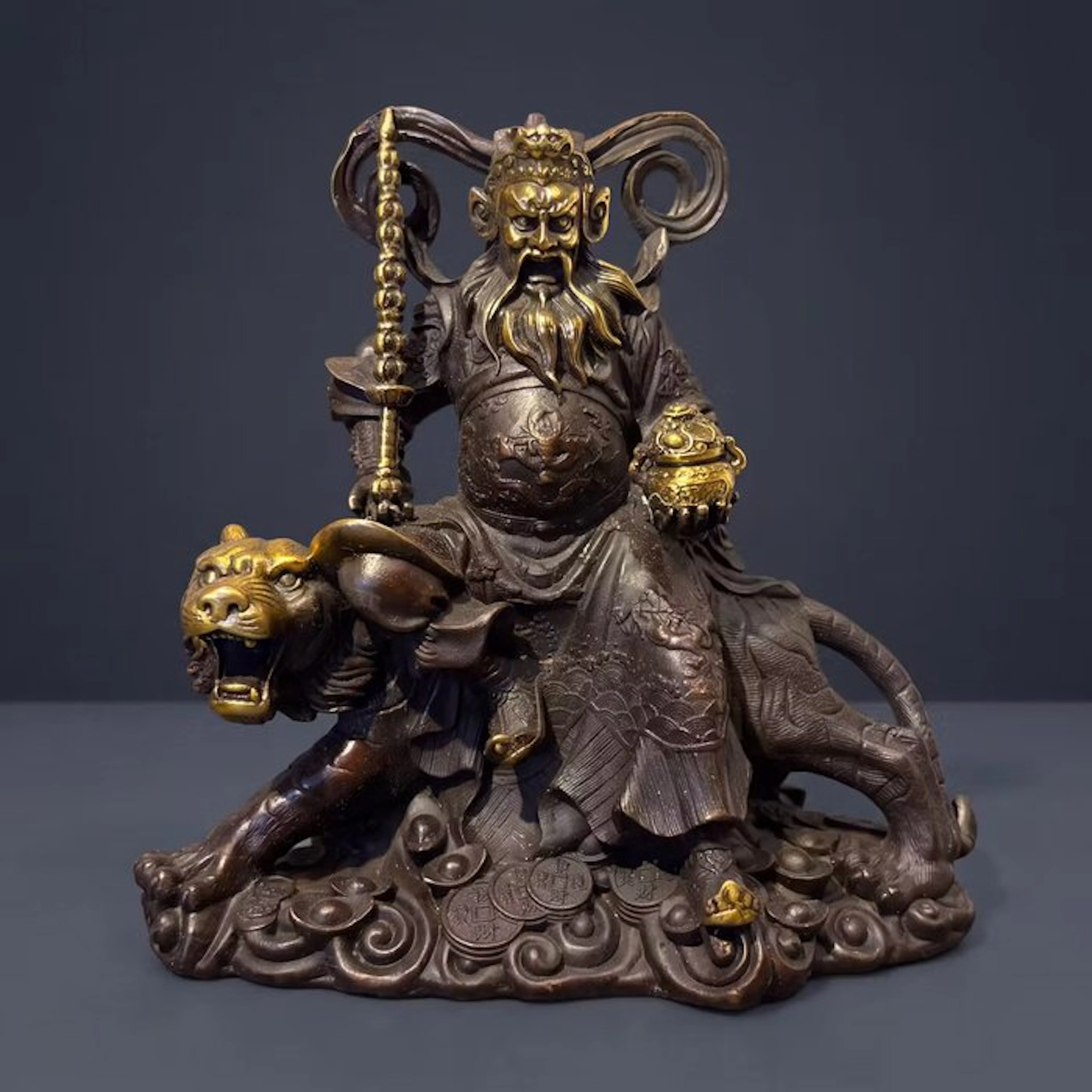 Zhao Gongming, god van de rijkdom - Bronze - China (No reserve price)