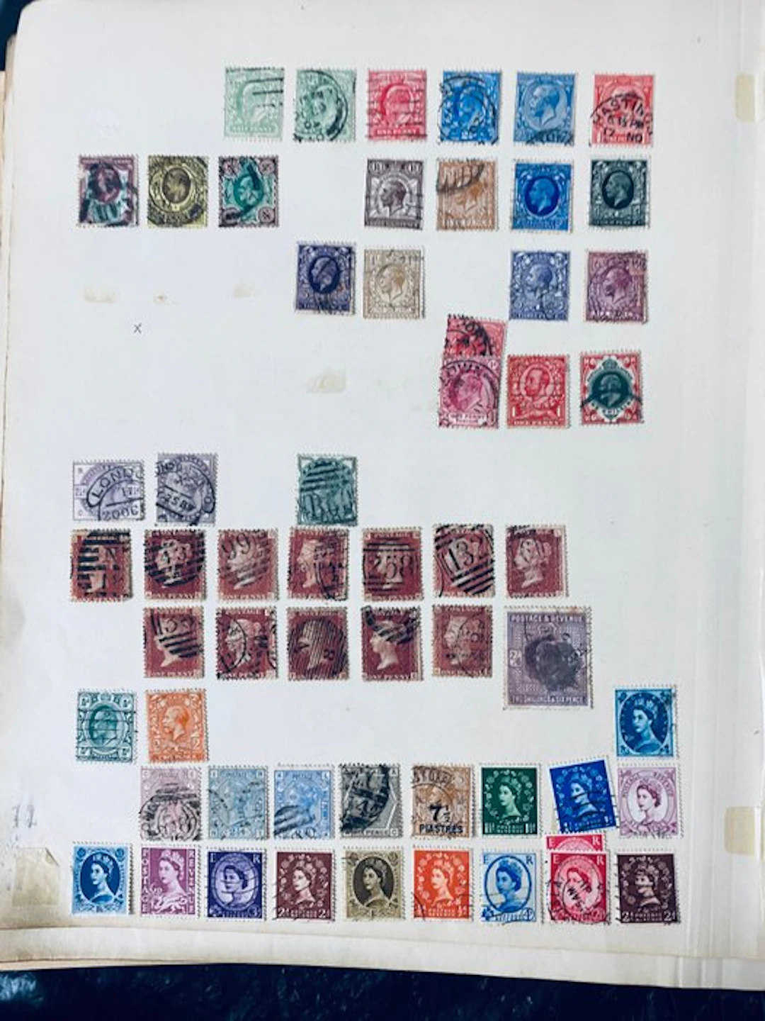 British Commonwealth - Collection / Sorter Gemene Best on old album leaves
