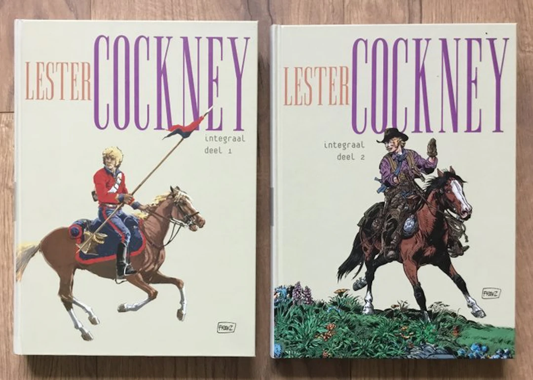 Lester Cockney 1 & 2 - Complete reeks HC Integraal - 2 Album - First edition