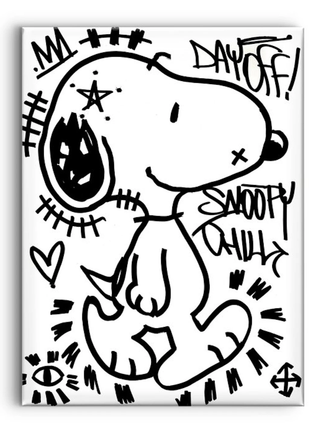 LACRISS (1990) - Snoopy Chill + Day Off - Original Paint 100% - XL